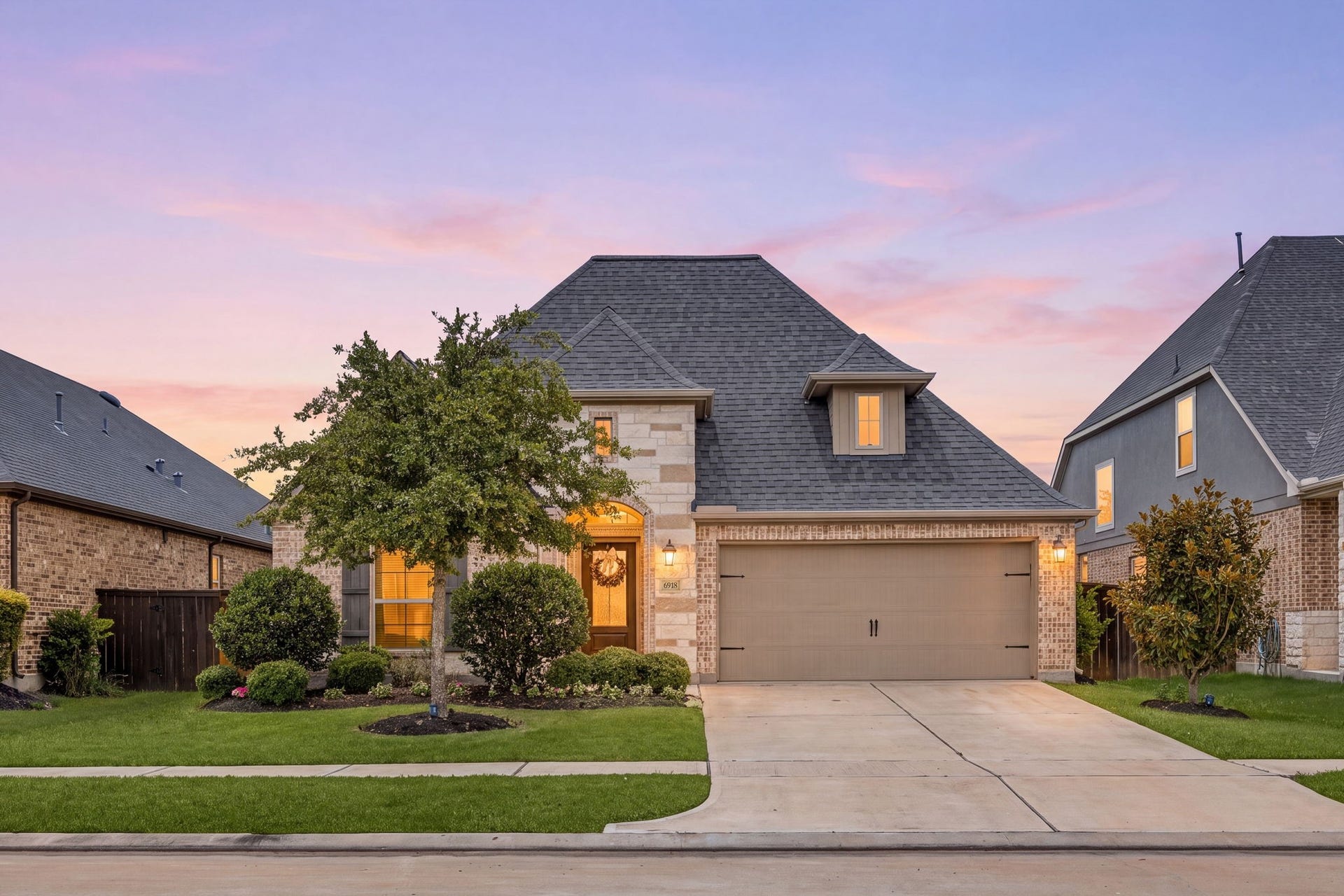 6918 Goldstrum Way, Katy, TX 77493 Welcome to 6918 Goldstrum Way, a beautifully one-story home tucked on a quiet street in the sought-after master-planned community of Cane Island. This home features an open floor plan plus an extended entertainment space in the backyard and French drains for added peace of mind.