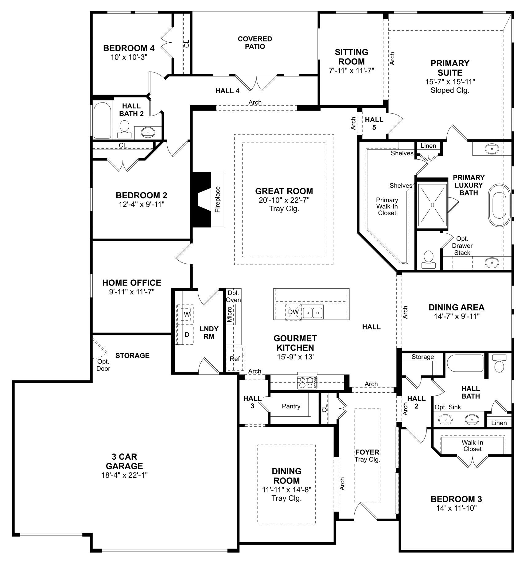 5033 Bluebell Way, Waller, TX 77484 The Margaret floor plan by K. Hovnanian Homes. 1st Floor shown. *Prices, plans, dimensions, features, specifications, materials, and availability of homes or communities are subject to change without notice or obligation.