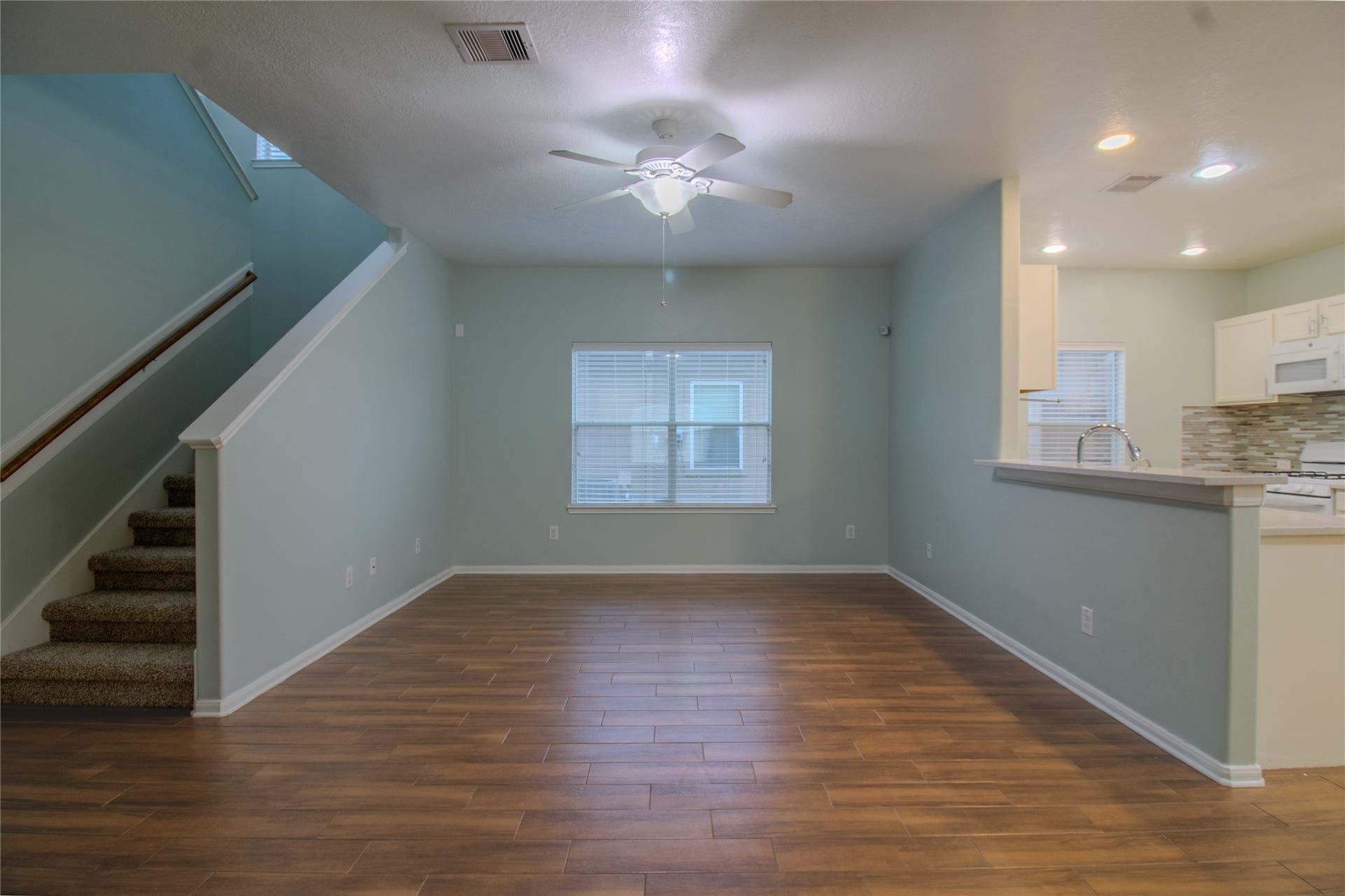 Spacious family room.
