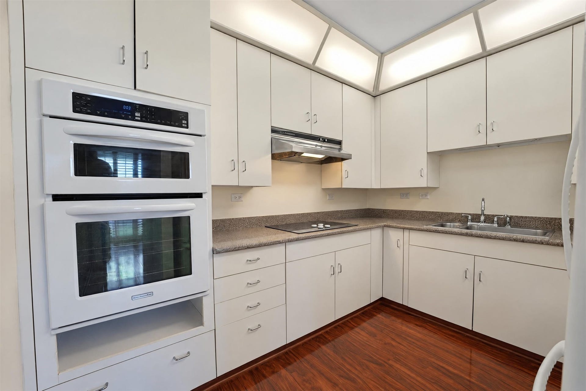 Well lit kitchen