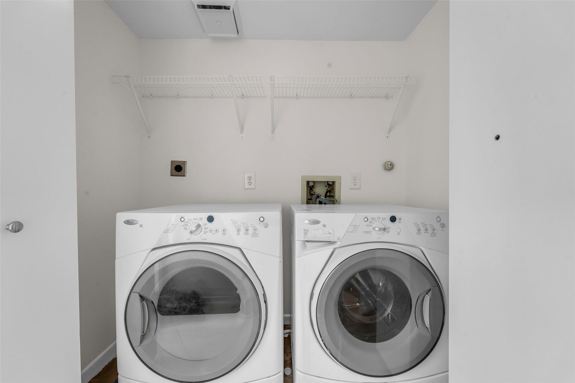 Washer and Dryer included!  and Both are on the third floor with the bedrooms.
