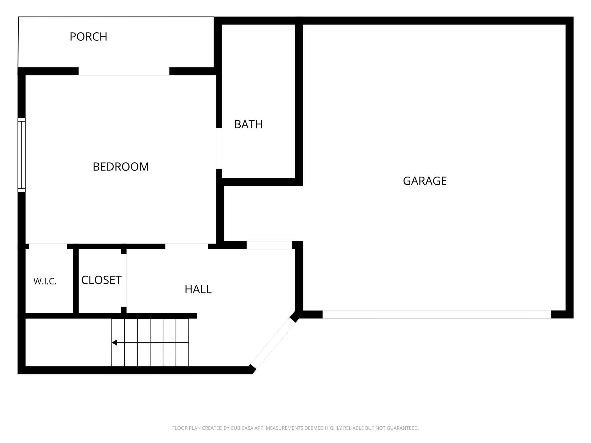 First floor floorplan.  This could be a bedroom with full bath or a home office.