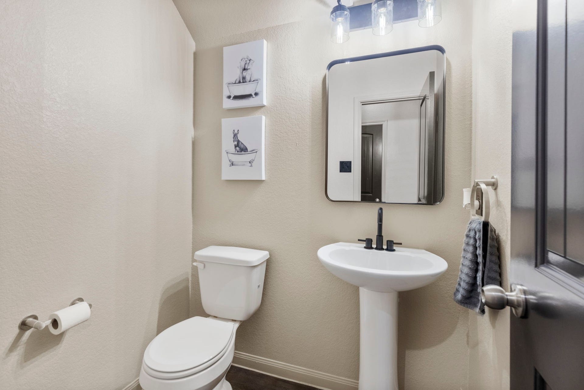 The half bath.