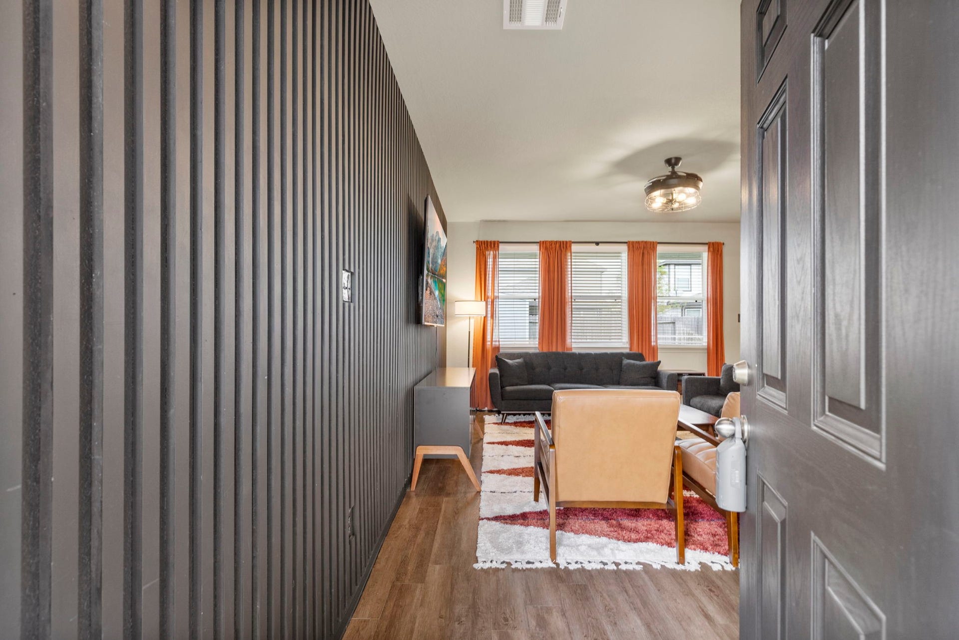 Inviting entry provides a seamless transition into the home's open floor plan.