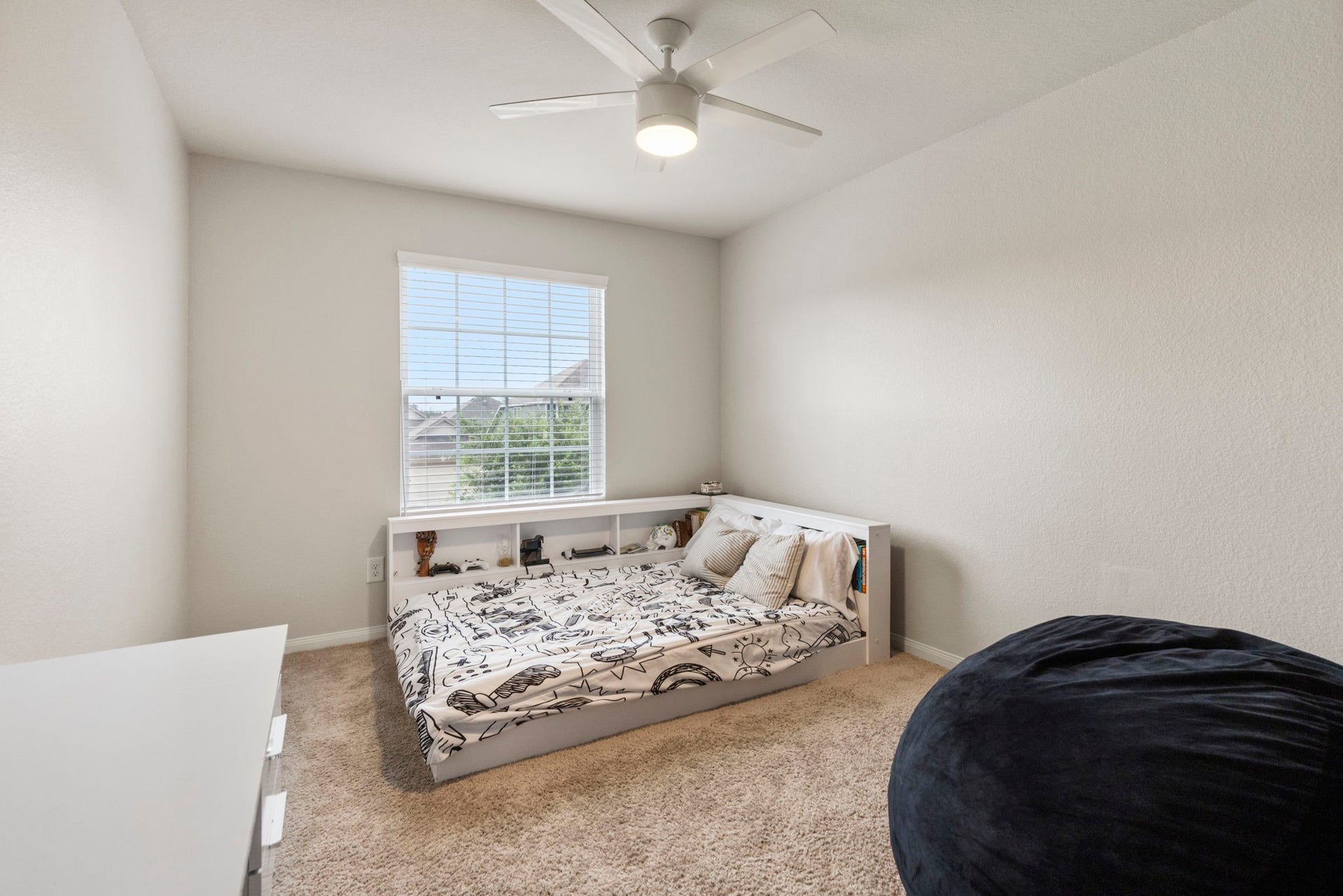 One of the secondary bedrooms.