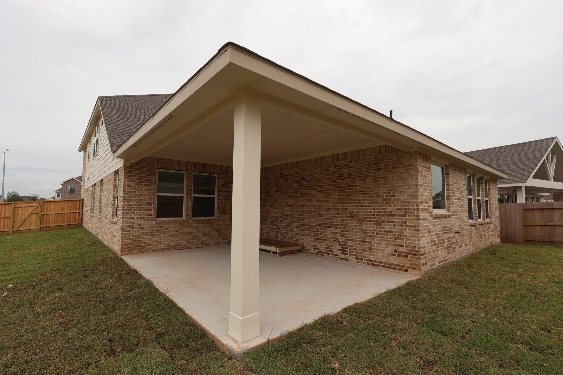 2711 Chancellor Court, Rosenberg, TX 77471 Backyard with covered patio - still under construction!