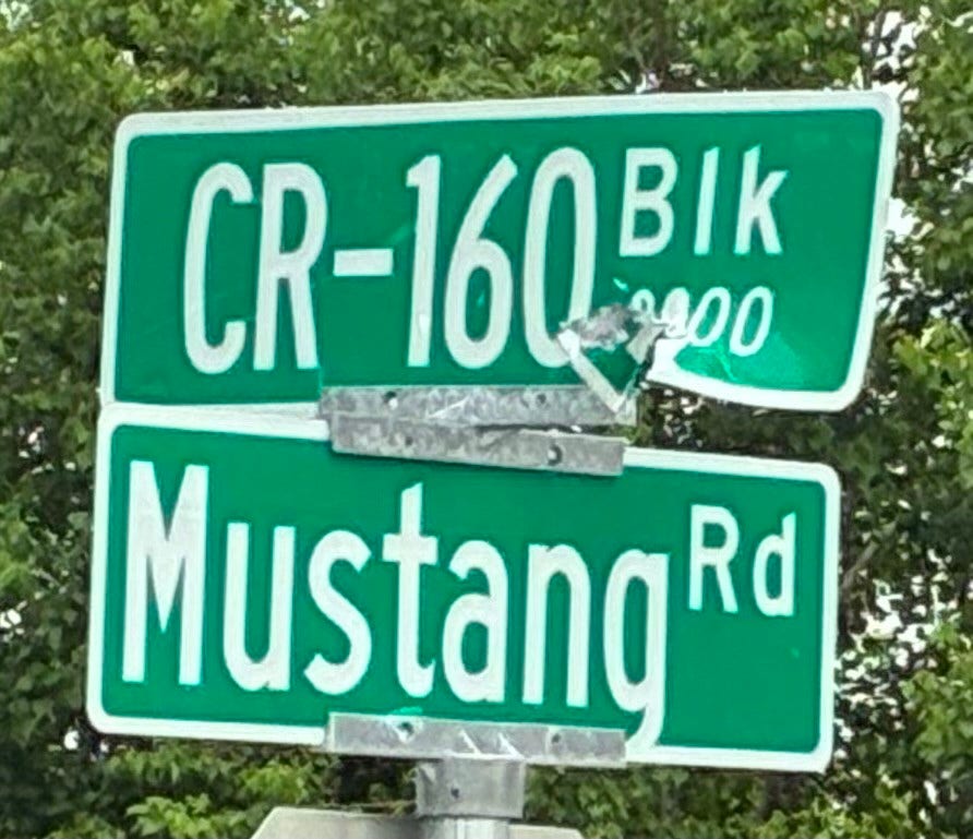 Lot is on the corner of CR160 and CR58. Stuart and CR 160 are the same road.