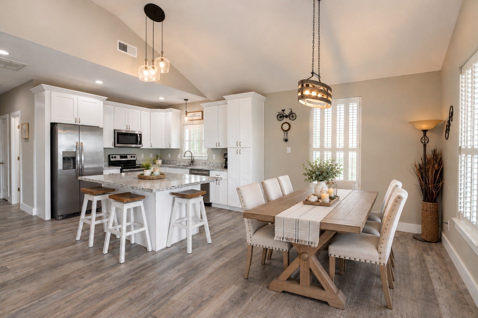 4030 Panola Drive, Galveston, TX 77554 Staged with dining table