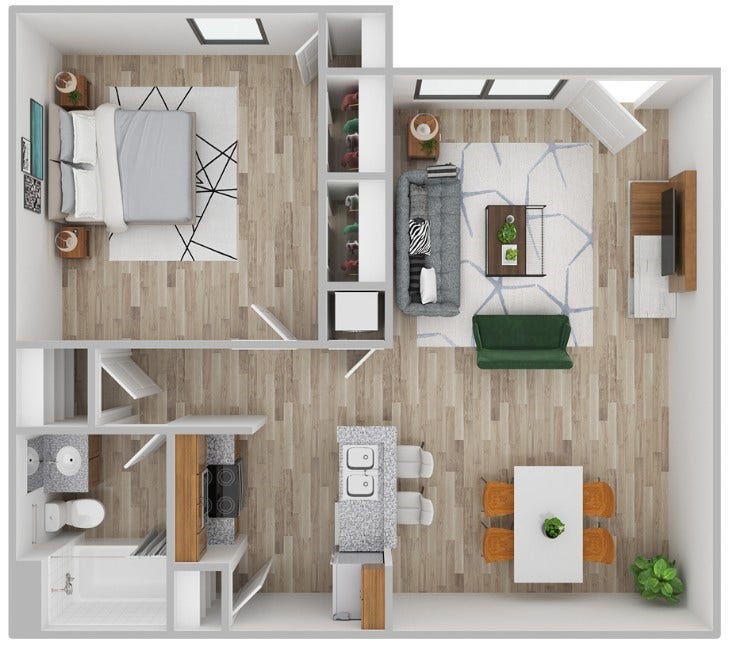 $399.00 move in Special for 1x1 & $599.00 Move in Special for 2x1 & 2x2 for Qualified Applicants Only.