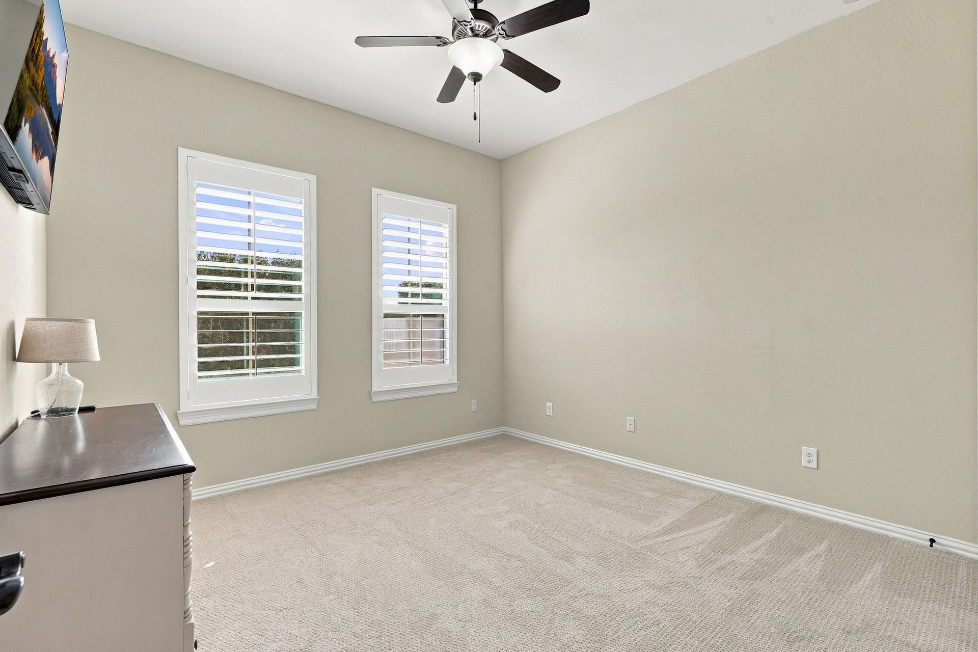 13714 Arcott Bend Drive, Tomball, TX 77377 Third secondary bedroom overlooking the front of the home.