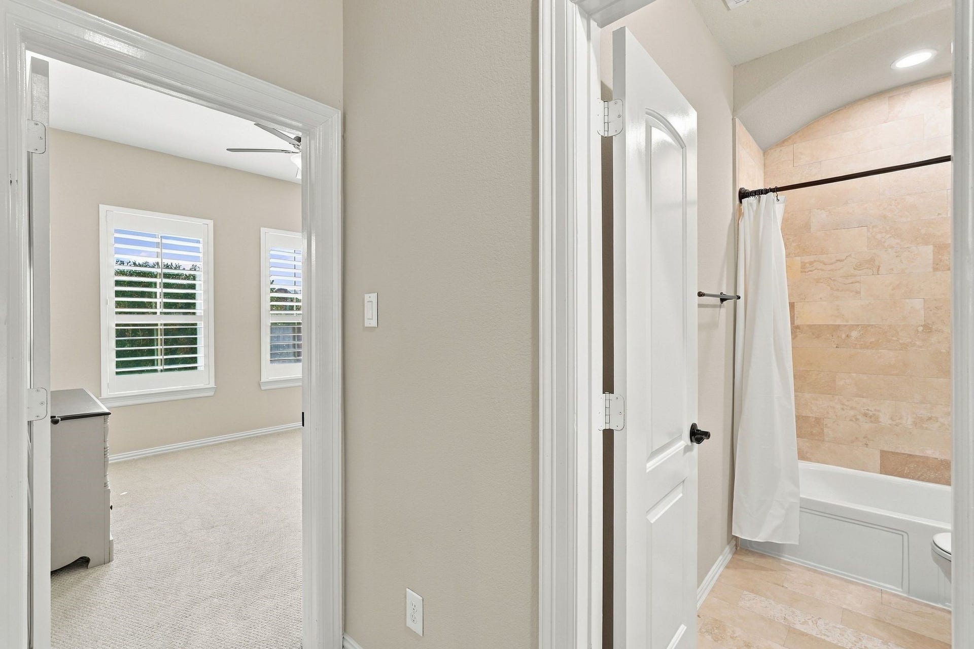 13714 Arcott Bend Drive, Tomball, TX 77377 Looking into the third secondary bedroom adjectent to a full bathroom.