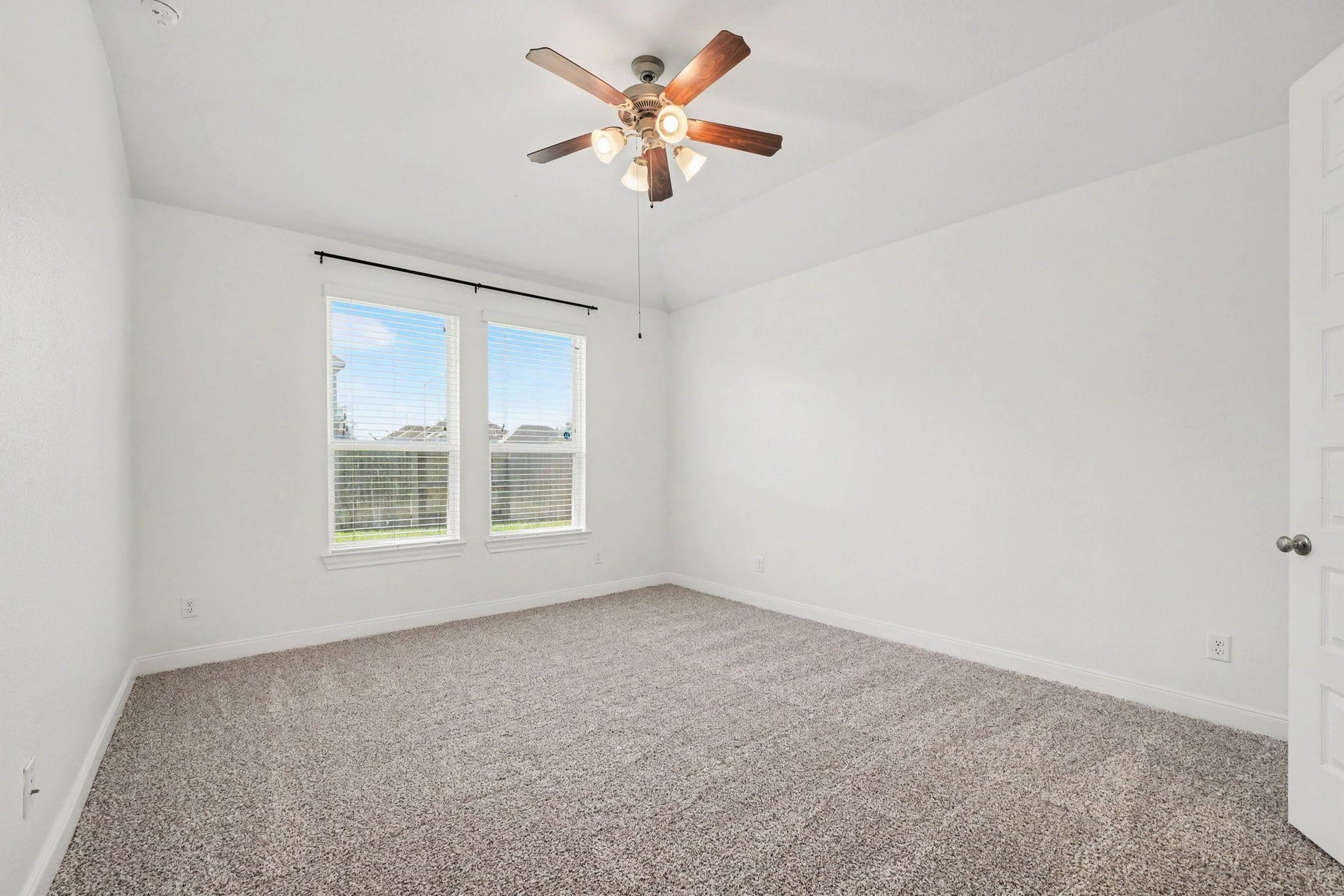 View of the spacious primary bedroom
