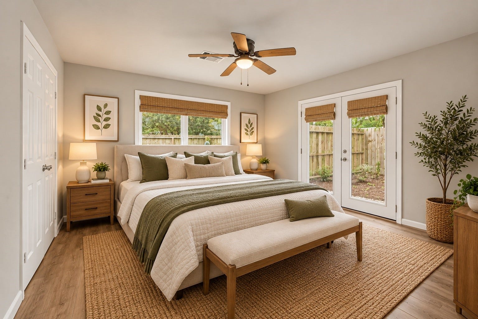 Unit A Bedroom - Virtually Staged