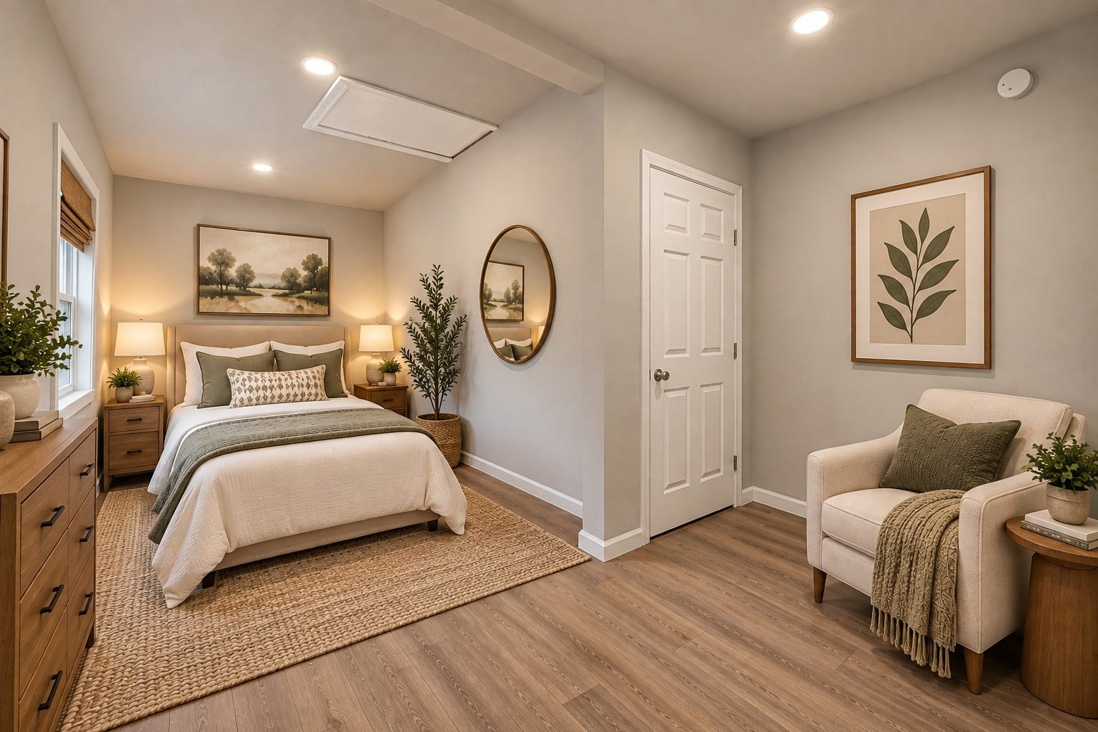 Unit B Bedroom - Virtually Staged