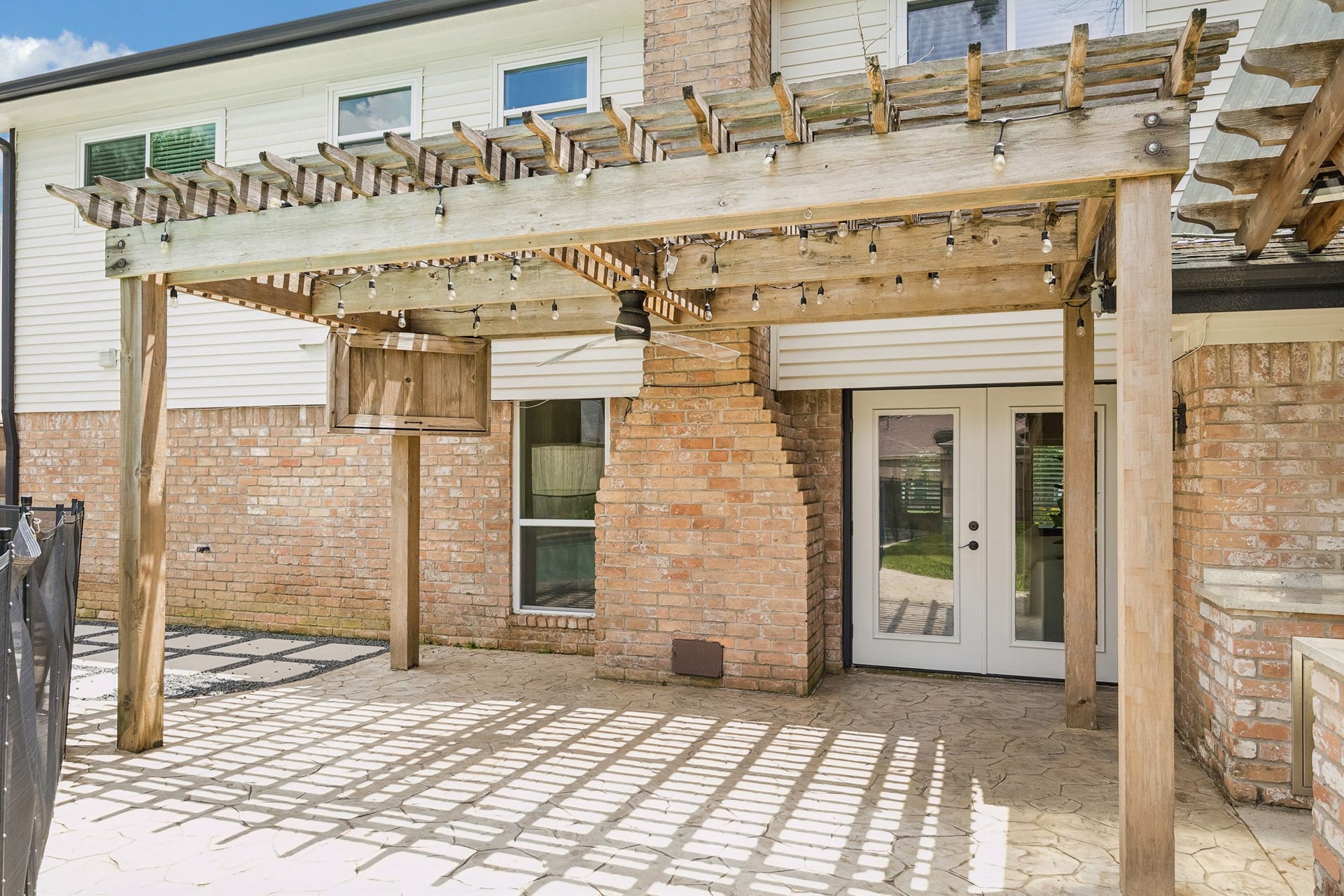 1022 Martin Street, Houston, TX 77018 Custom pergola is a wonderful shady spot to watch the pool from!