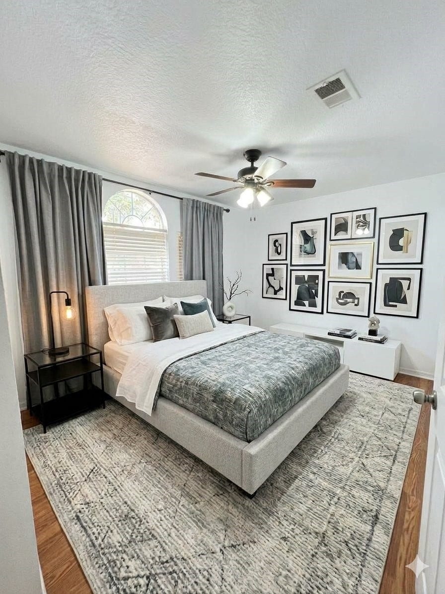 7703 Omaha Drive, Baytown, TX 77521 Bedroom - virtually staged