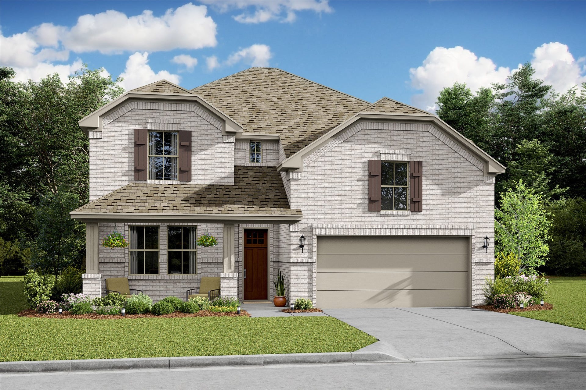 29402 Hillberry Oaks Court, Waller, TX 77484 Stunning Omaha home design by K. Hovnanian Homes with elevation TA in beautiful Oakberry Trails. (*Artist rendering used for illustration purposes only.)