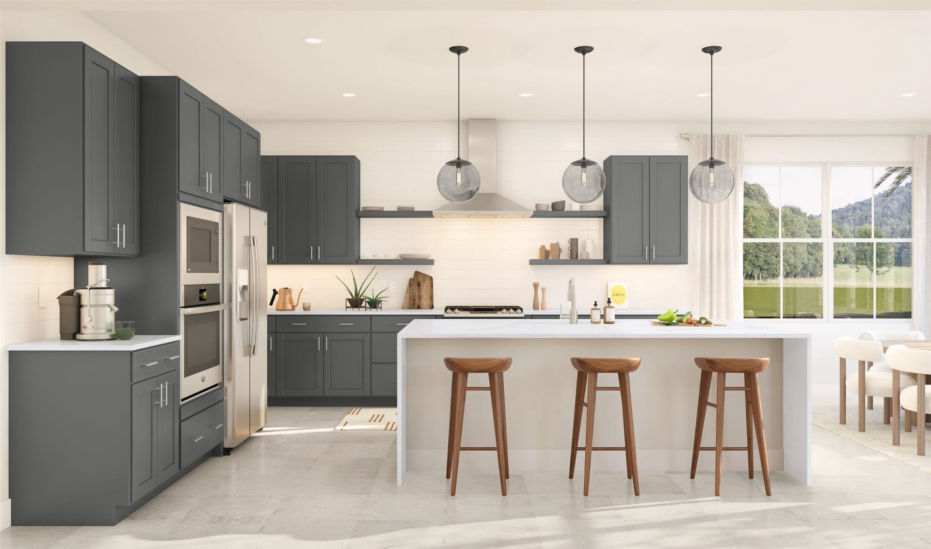 29402 Hillberry Oaks Court, Waller, TX 77484 Gourmet island kitchen (*Artist rendering used for illustration purposes only and are subject to change without notice.)