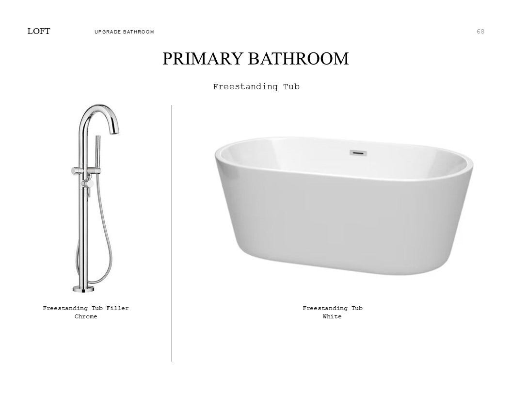29402 Hillberry Oaks Court, Waller, TX 77484 Farmhouse Look Palette 6: Primary Bathroom Selection Sheet (*Artist rendering used for illustration purposes only.)