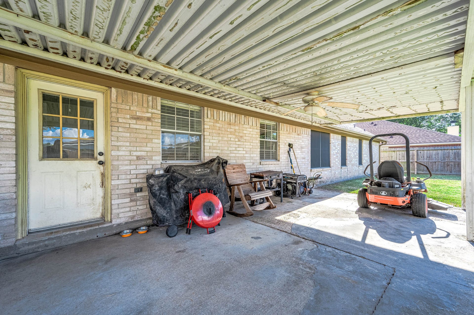 Covered patio
