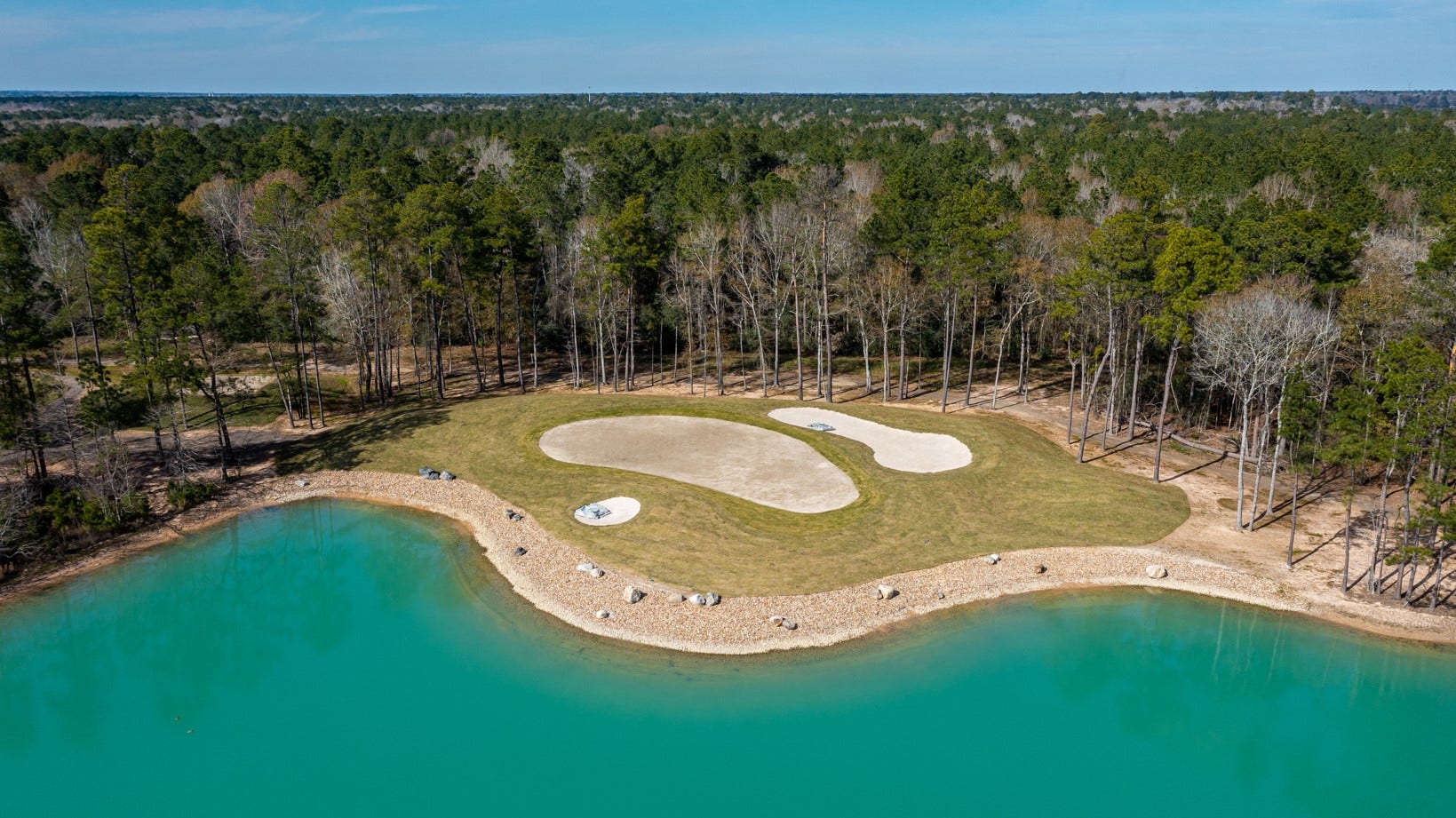 9118 Petroglyph Point Court, Porter, TX 77365 The layout includes five sets of tees to accommodate all skill levels, with water hazards coming into play on 10 hole