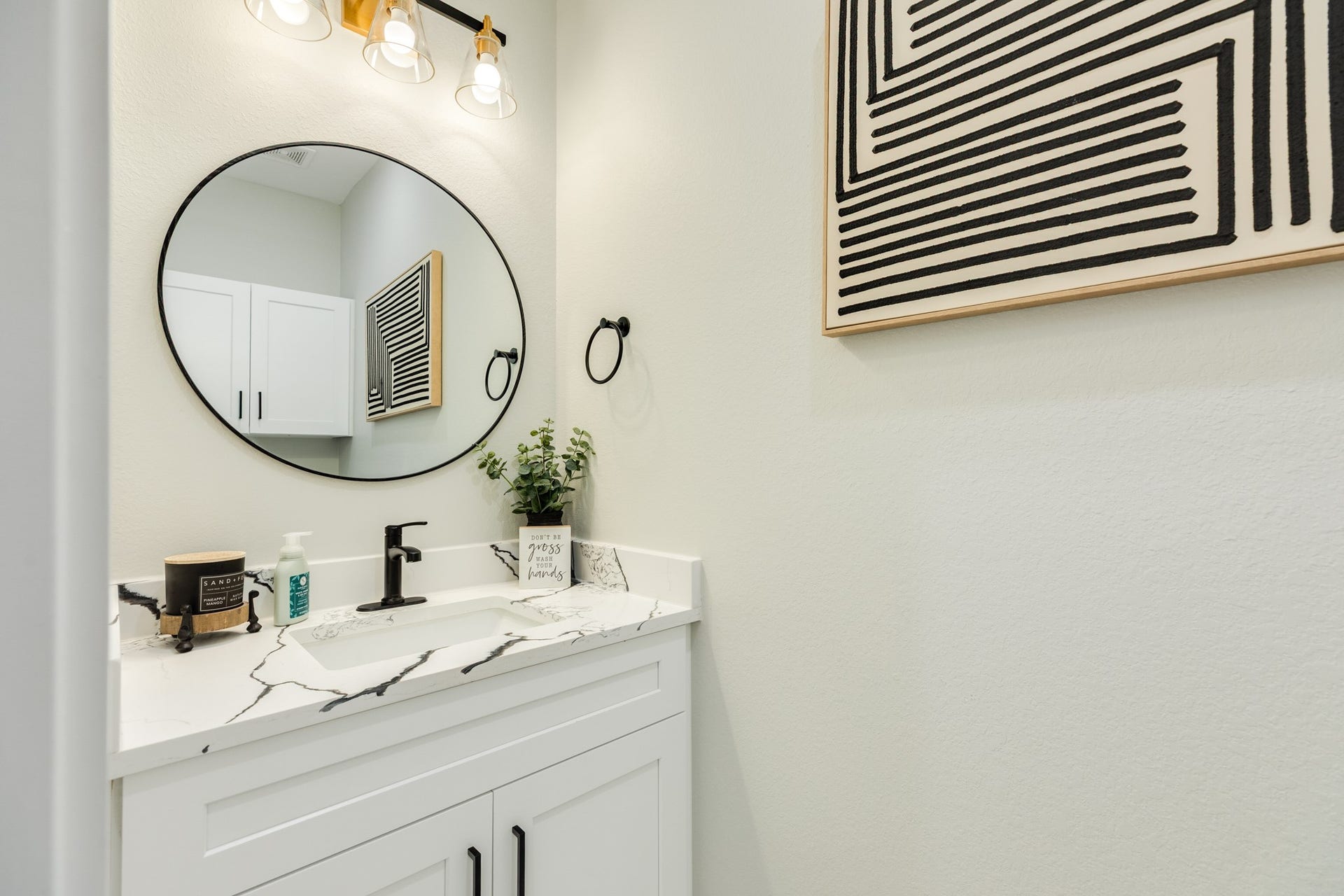 608 Angus Trail, Angleton, TX 77515 Half Bath in a convenient location.