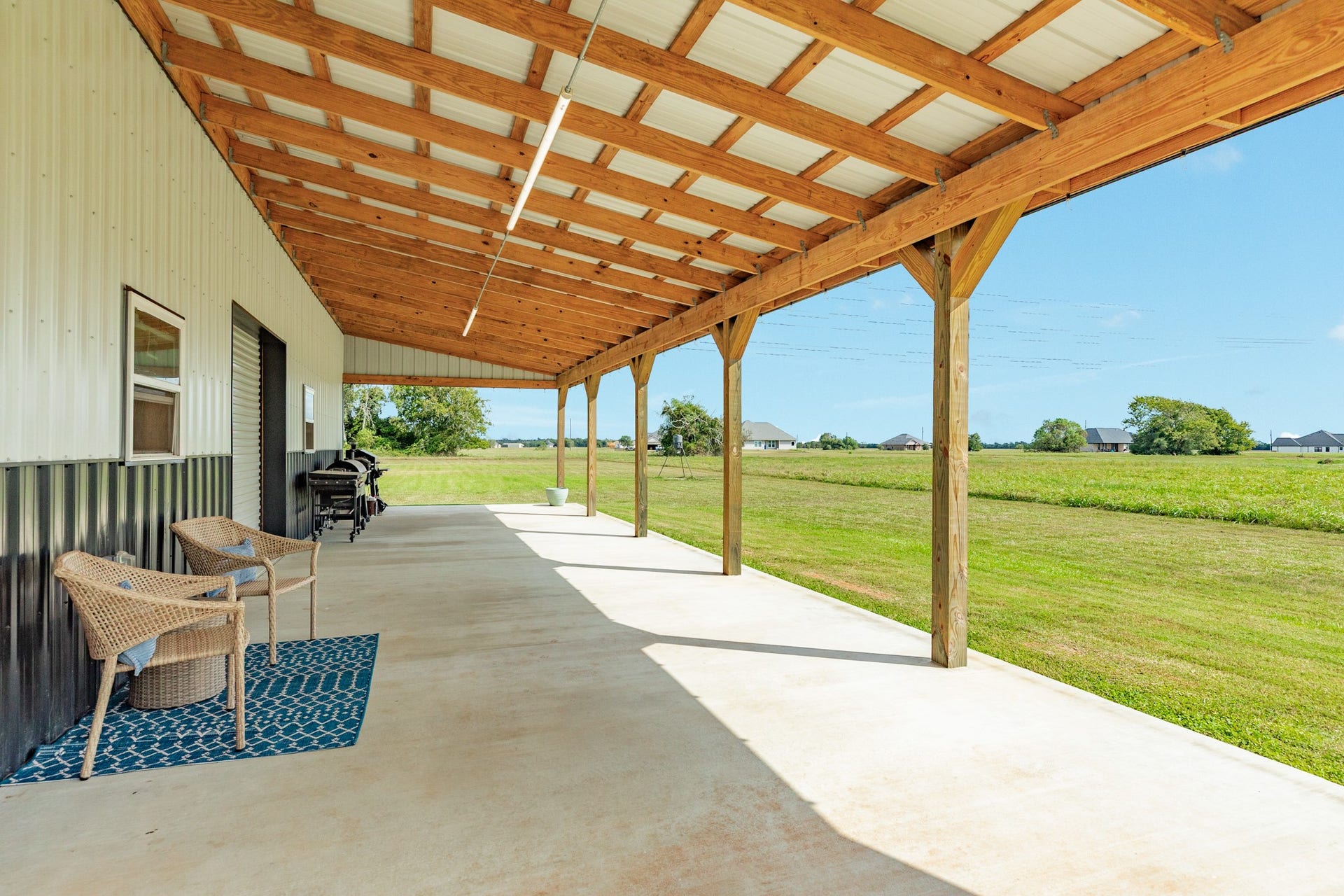608 Angus Trail, Angleton, TX 77515 Extended covered patio. Perfect for entertaining and barbeque's