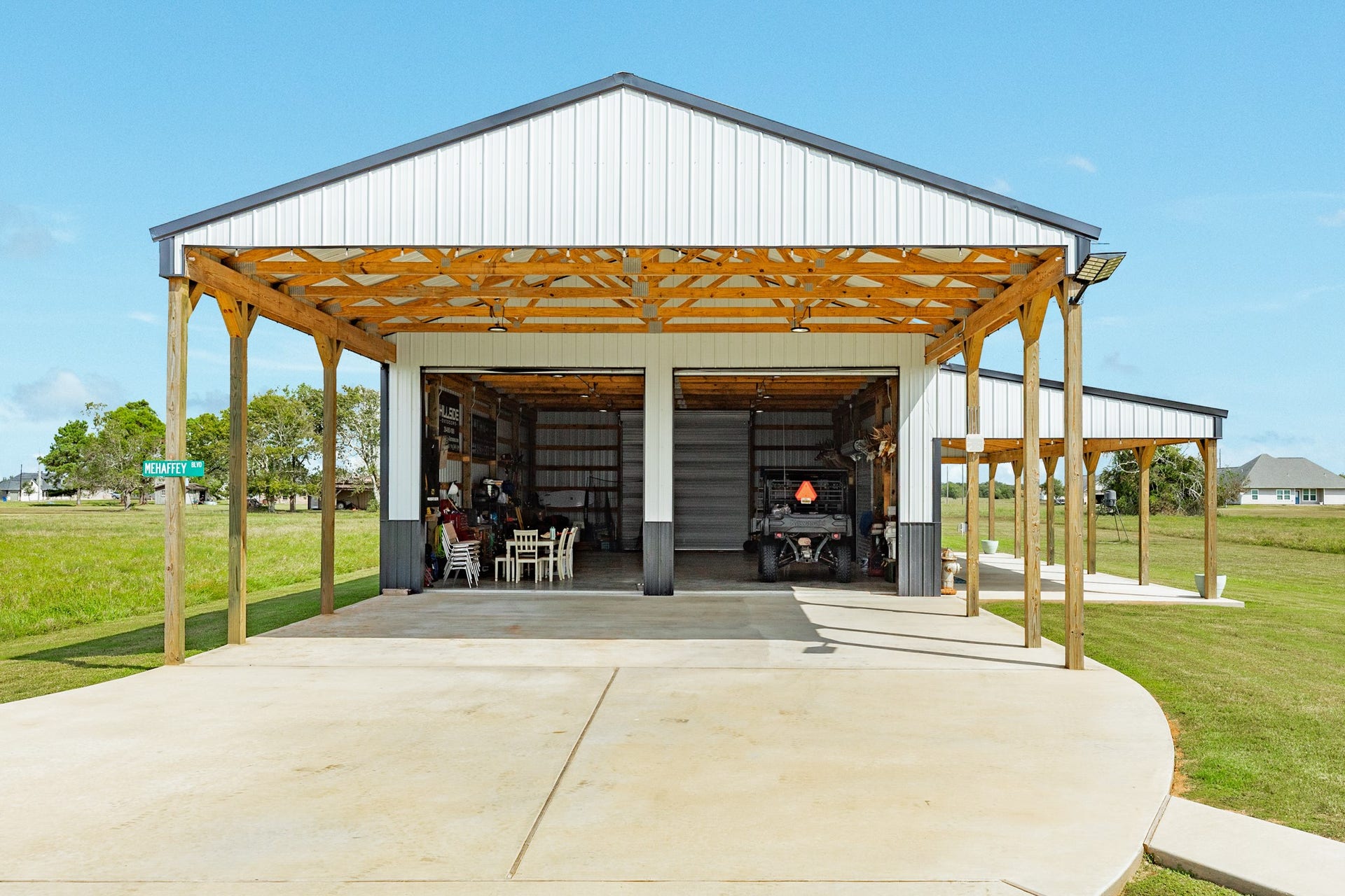 608 Angus Trail, Angleton, TX 77515 Additional concrete allows for extra vehicles, 4x4's, golf carts, etc. for easy access to the property or Angus Trail
