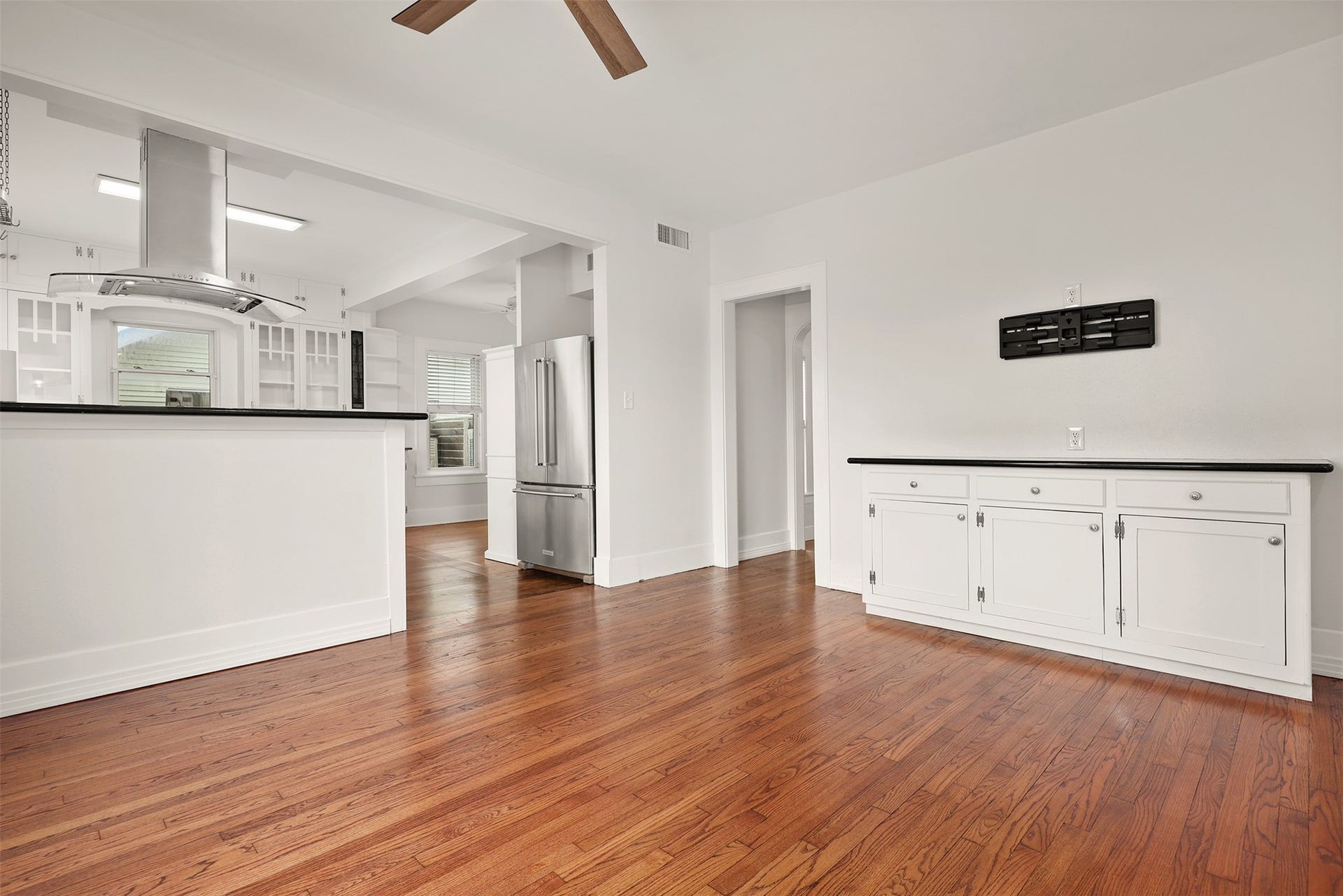 4323 Sherman Boulevard, Galveston, TX 77550 Spacious open-concept kitchen and dining area.