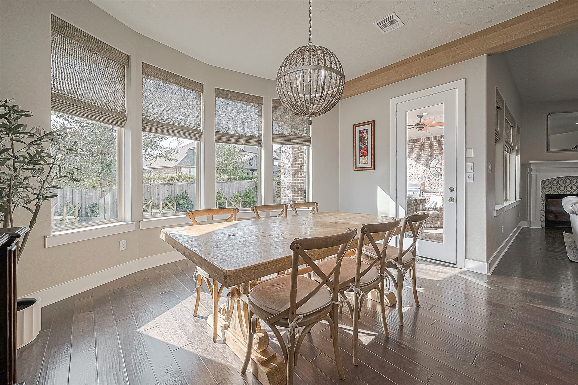 30 Argosy Bend Place, Tomball, TX 77375 The spacious layout accommodates a large table, sideboard, and extra seating.
