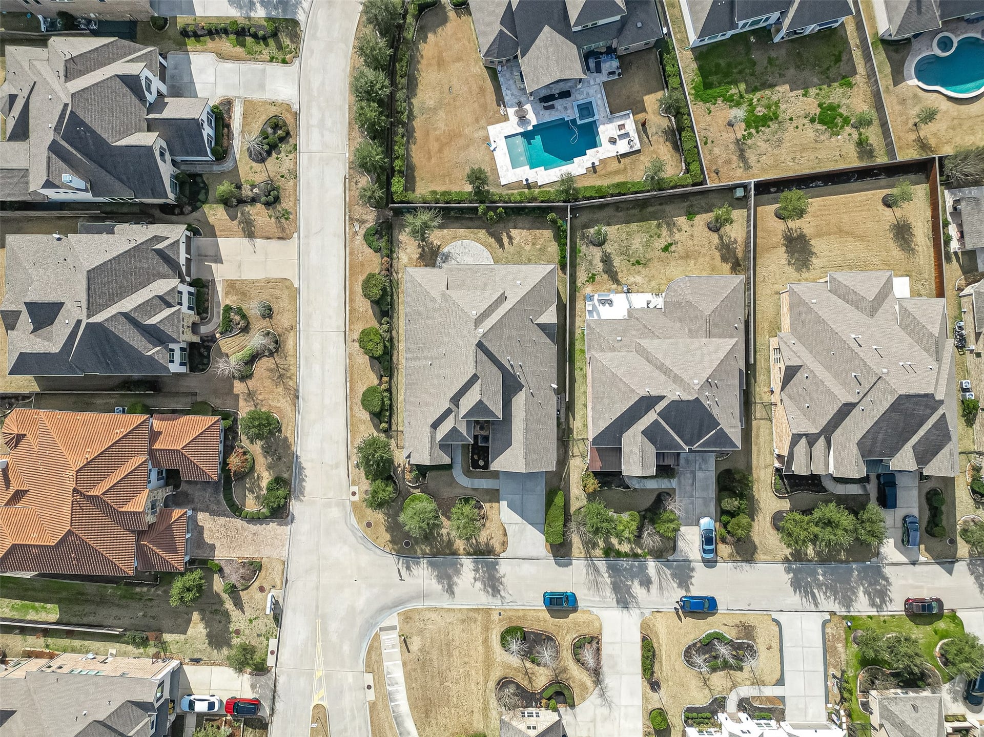 30 Argosy Bend Place, Tomball, TX 77375 Overhead view of the lot