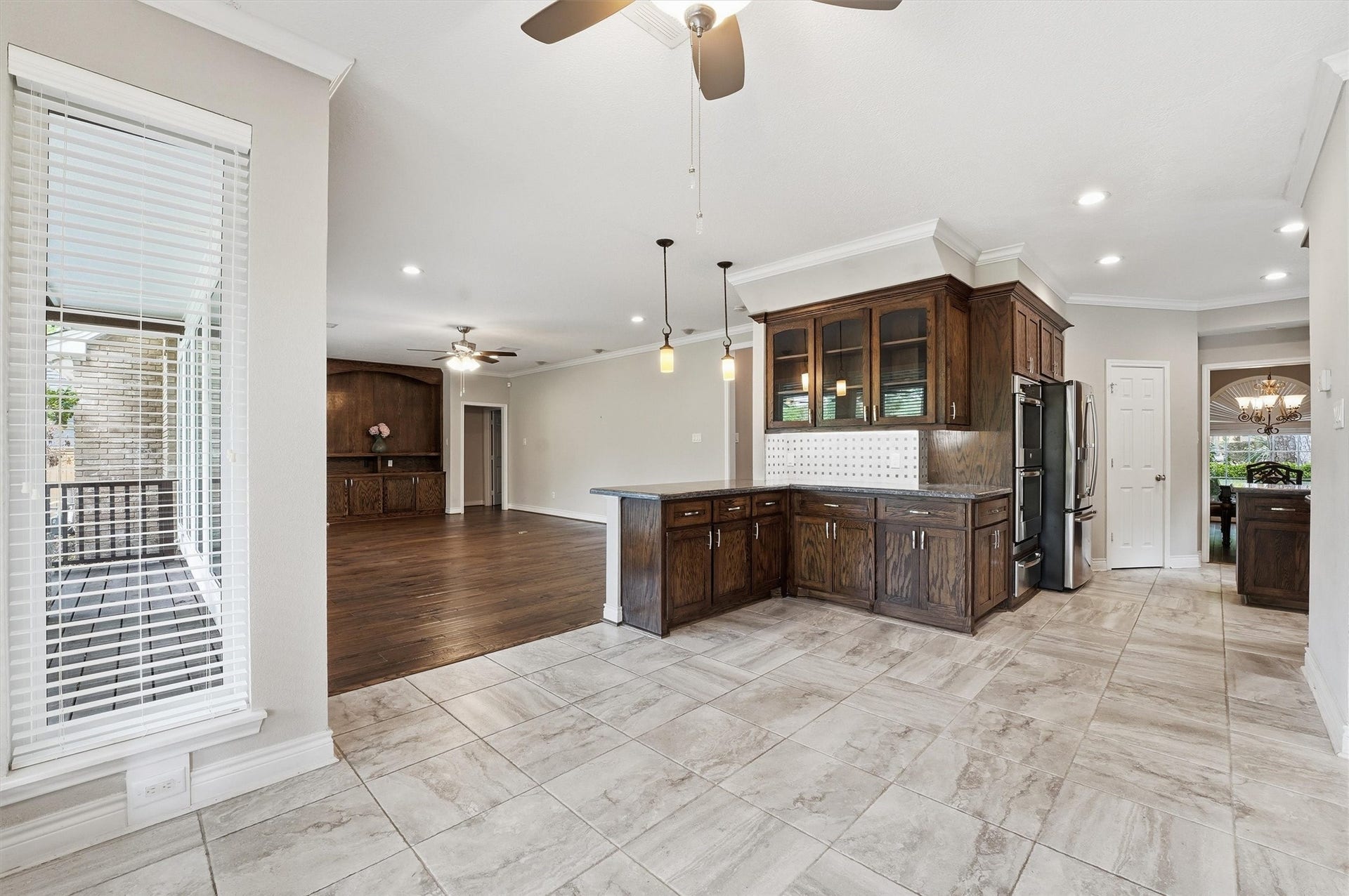 2023 Forest Garden Drive, Kingwood, TX 77345 View from the breakfast room highlighting additional cabinet and counter space. Great place for a coffee bar!