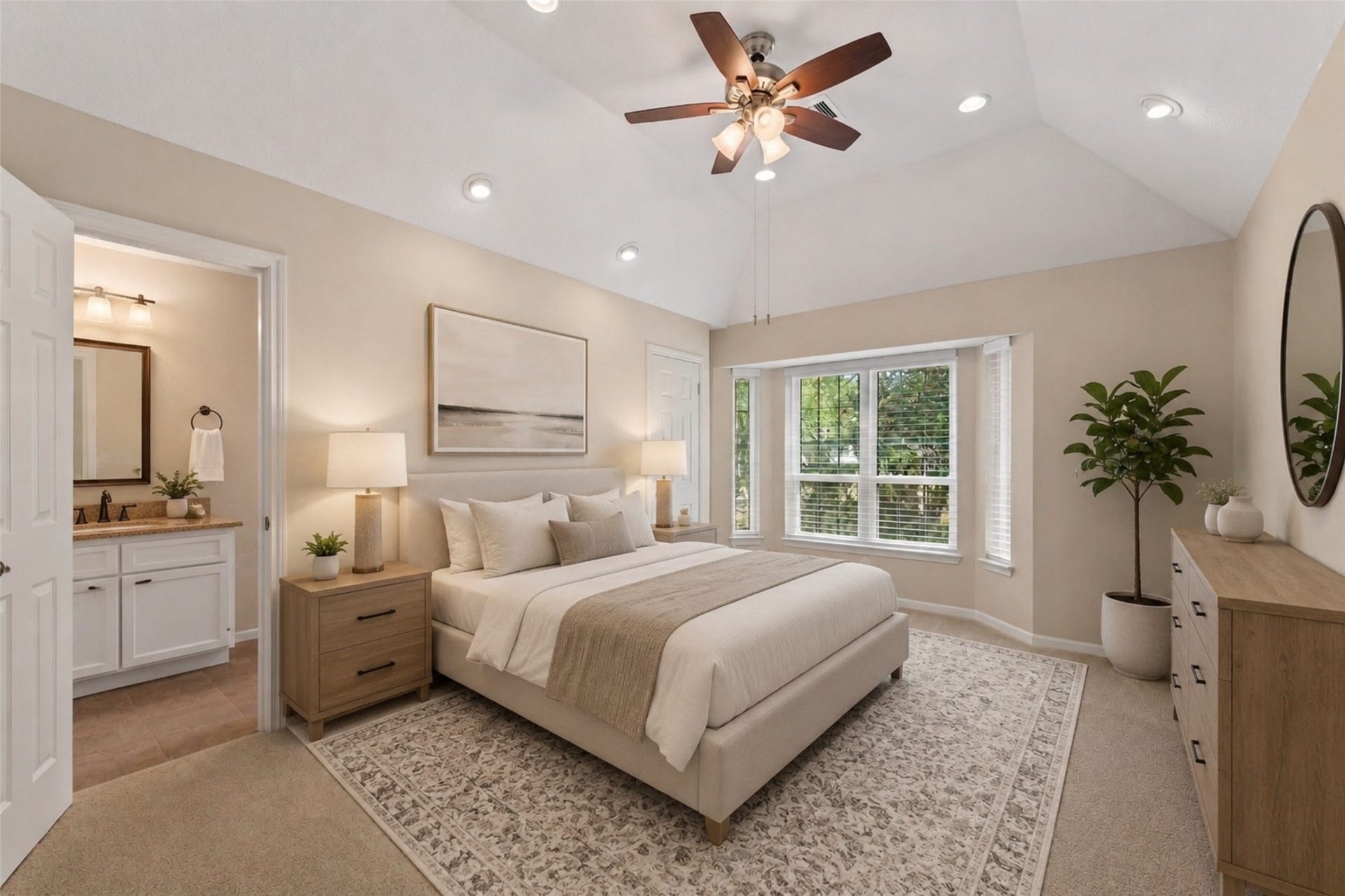 2023 Forest Garden Drive, Kingwood, TX 77345 Bedroom virtually staged