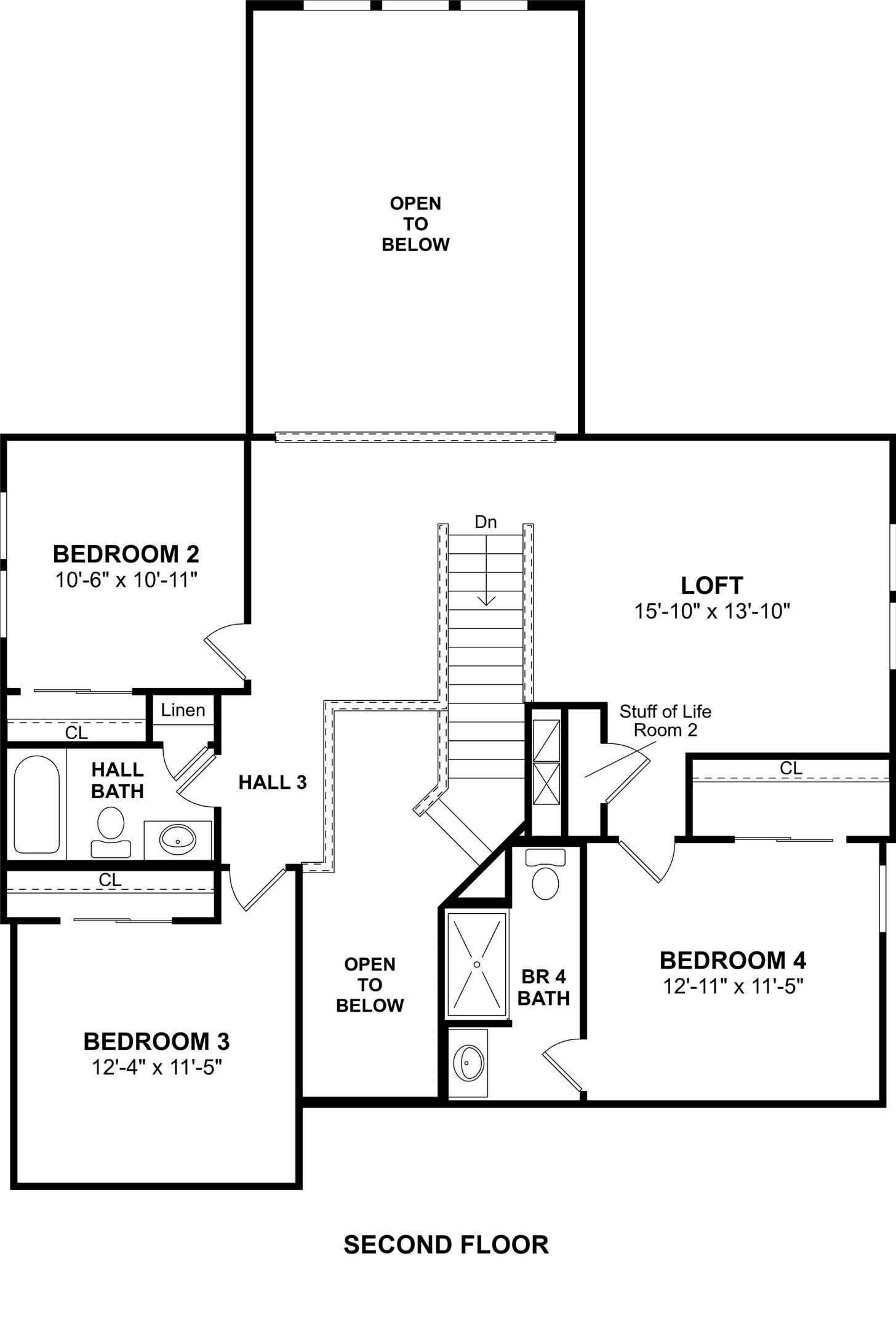 3045 Poplar Bluff Road, Magnolia, TX 77363 The Omaha floor plan by K. Hovnanian Homes. 2nd Floor shown. *Prices, plans, dimensions, features, specifications, materials, and availability of homes or communities are subject to change without notice or obligation.