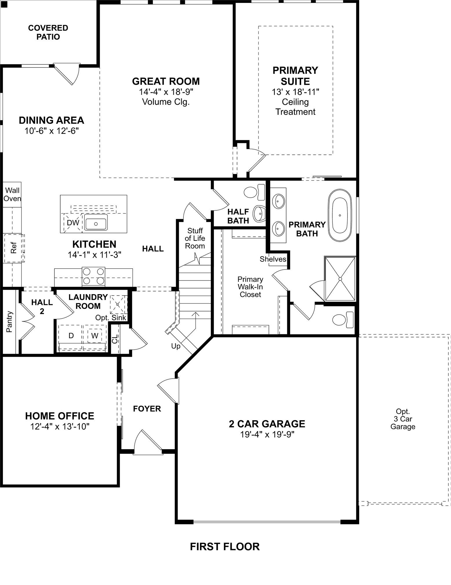 3045 Poplar Bluff Road, Magnolia, TX 77363 The Omaha floor plan by K. Hovnanian Homes. 1st Floor shown. *Prices, plans, dimensions, features, specifications, materials, and availability of homes or communities are subject to change without notice or obligation.