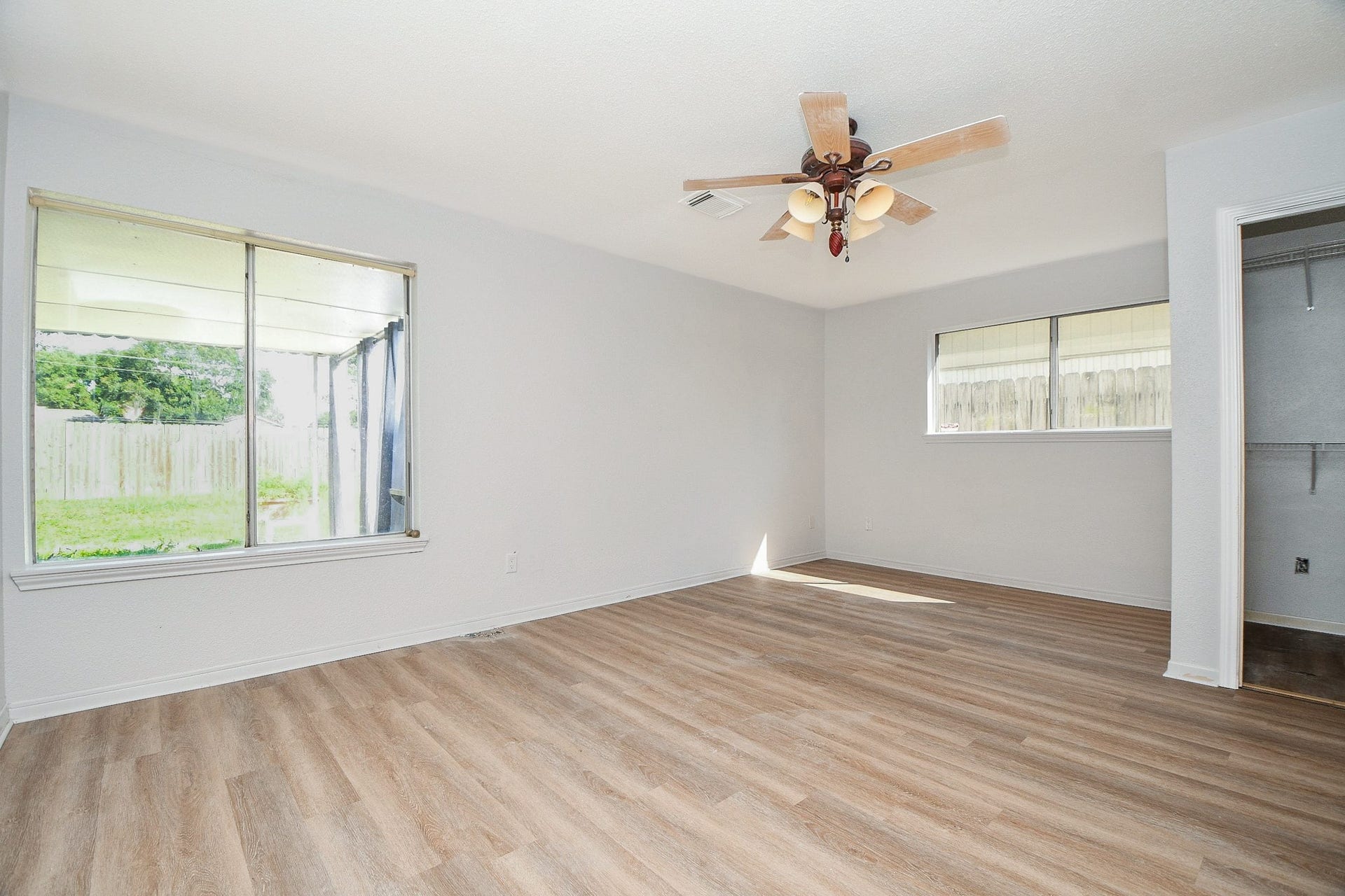 22514 Red River Drive, Katy, TX 77450 Master bedroom has fresh paint and new flooring.