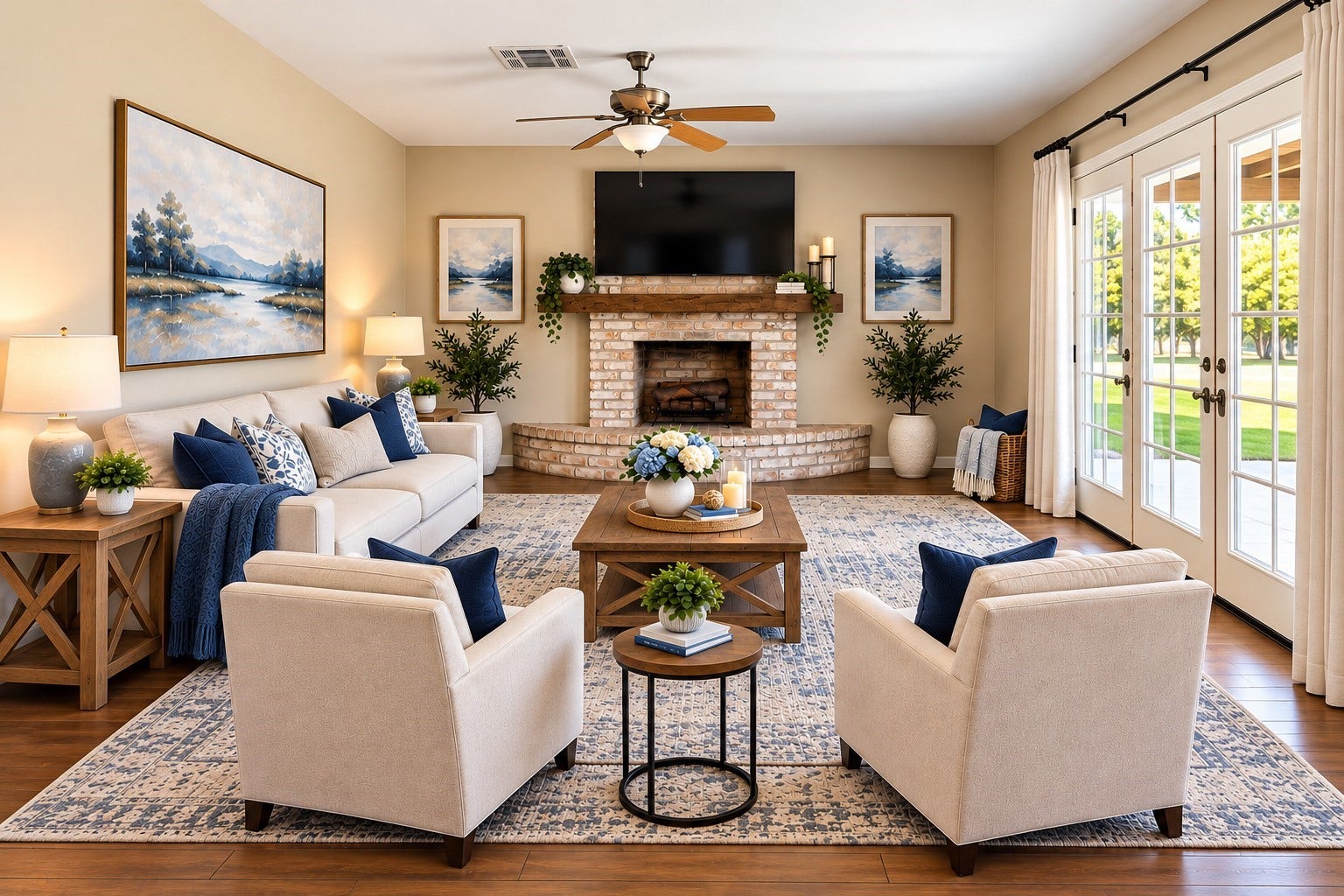 2835 Balmorhea Avenue, #A, Houston, TX 77039 VIRTUALLY STAGED LIVING ROOM AREA