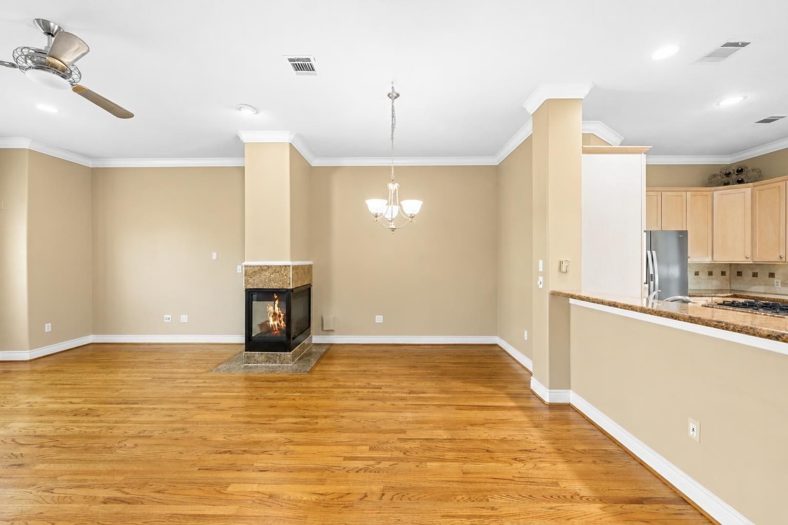 2604 Chenevert Street, Houston, TX 77004 The second floor is open concept with a fireplace to slightly divide the areas