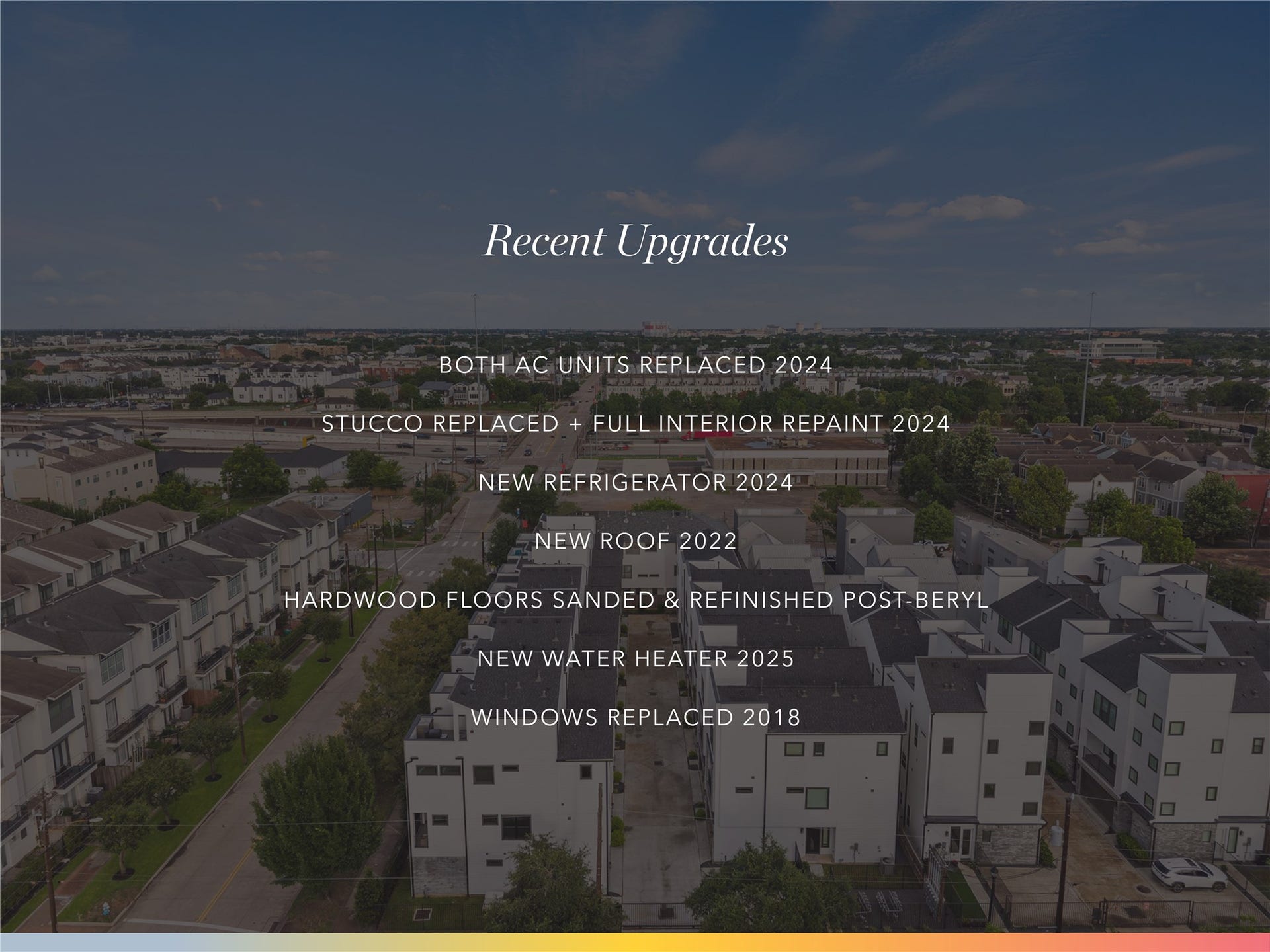 2604 Chenevert Street, Houston, TX 77004 Here you can see the highlights for the upgrades made