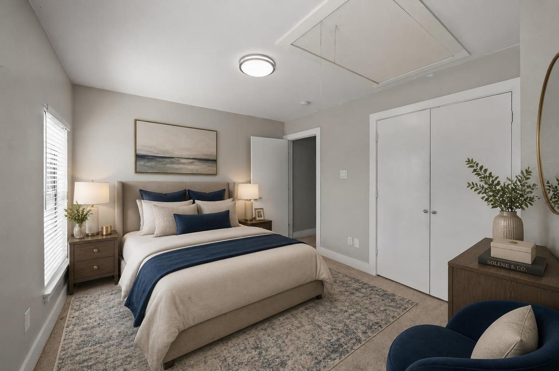 2154 Arabelle Street, Houston, TX 77007 Bedroom - Located on the third floor. Virtually staged. (Not primary)