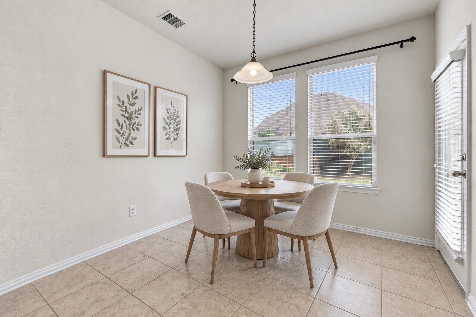 Light and bright breakfast area, to enjoy slow mornings! *Virtually staged.*