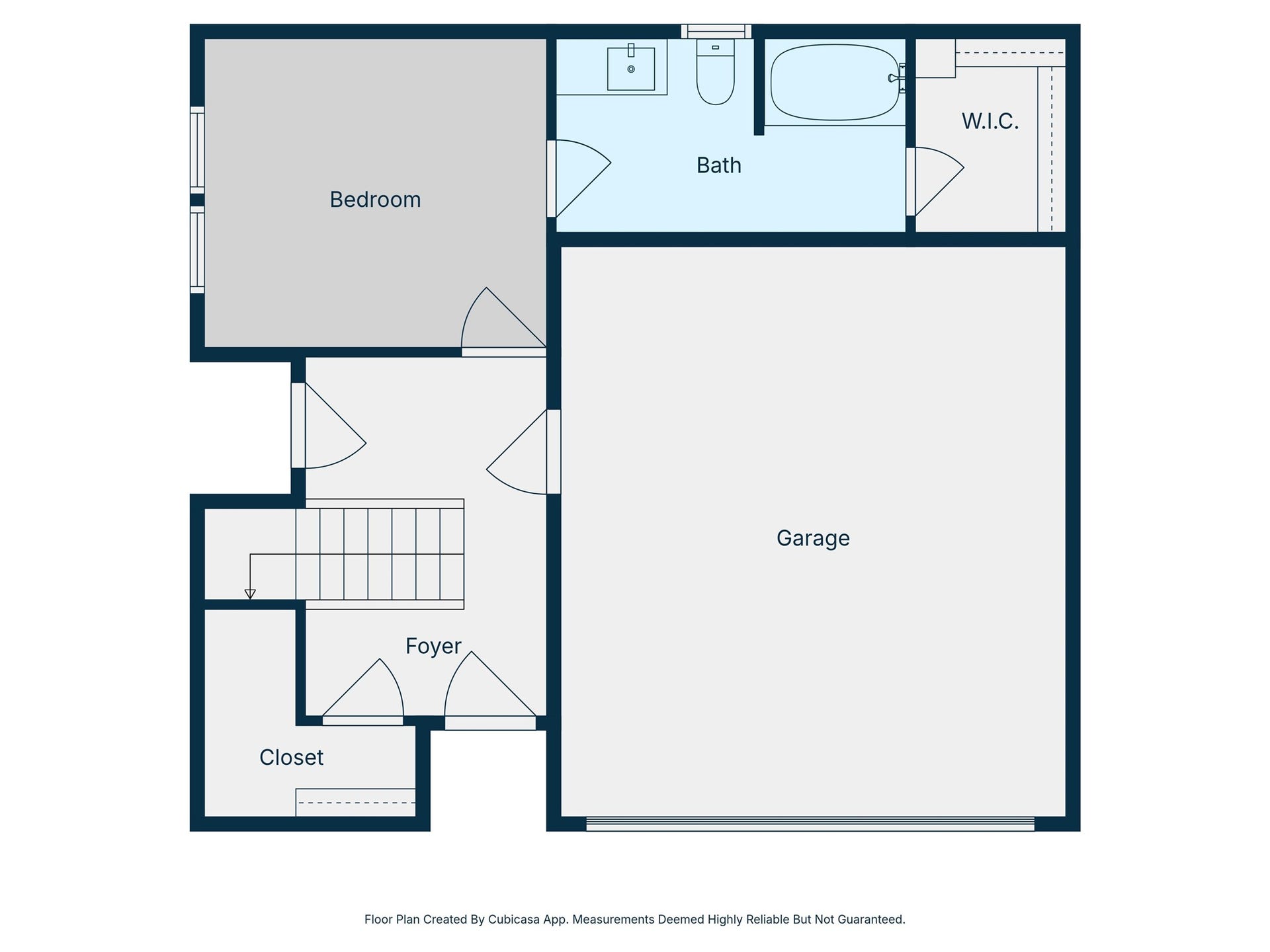 204 Burr Street, #G, Houston, TX 77011 First floor plan