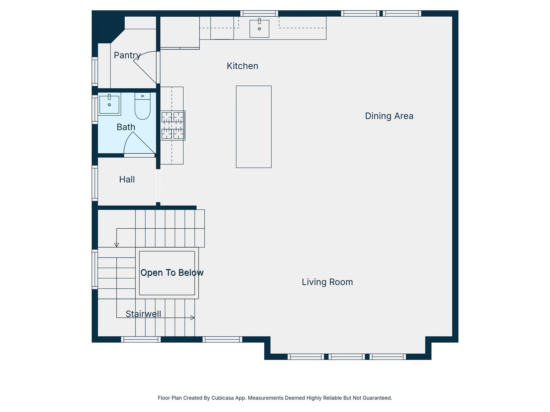 204 Burr Street, #G, Houston, TX 77011 Second floor plan