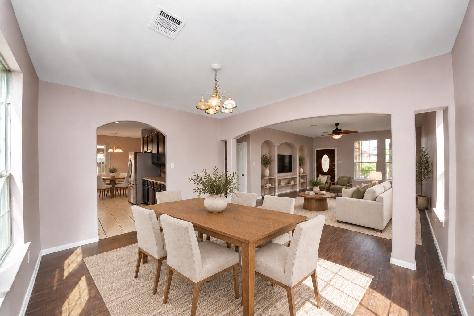 10026 Gil Jr Lane, Houston, TX 77075 *Virtually Staged Dining Area, Living room and breakfast area*