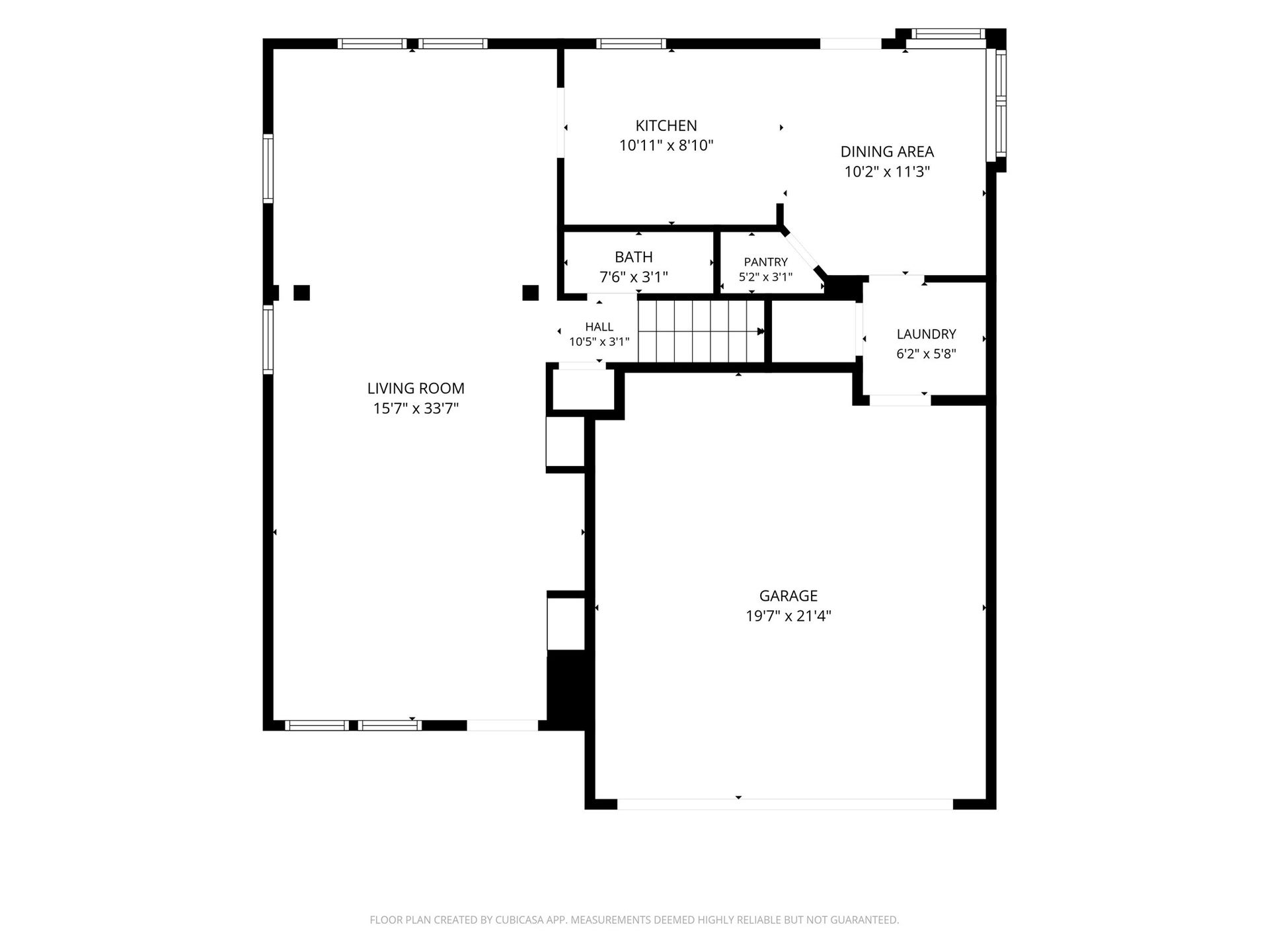 10026 Gil Jr Lane, Houston, TX 77075 Spacious open floor plan featuring a large living room, modern kitchen with adjacent dining area, convenient laundry room, and a generous garage.