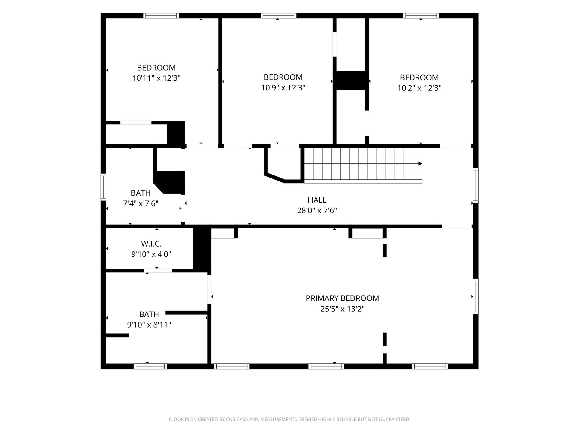 10026 Gil Jr Lane, Houston, TX 77075 Spacious upper floor layout featuring three well-sized bedrooms, including a primary suite with a large walk-in closet and private bath. Additional bath conveniently located near secondary bedrooms.