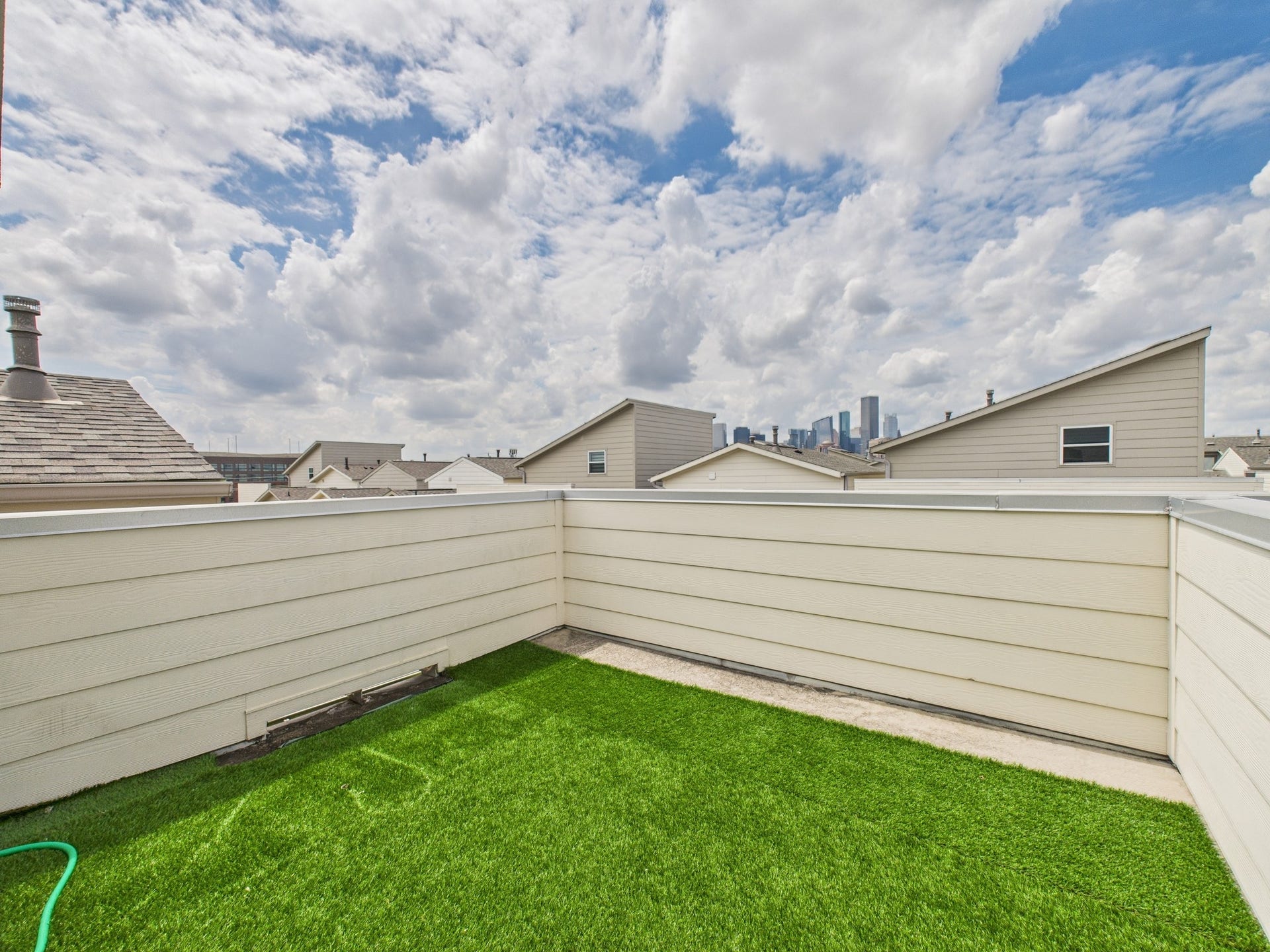 Enjoy downtown views from the rooftop terrace