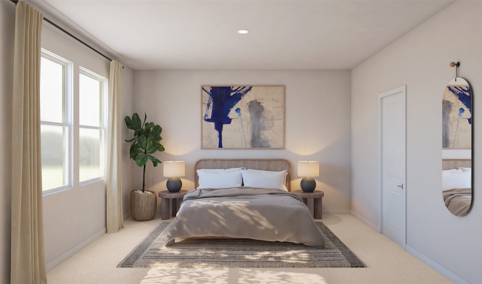 Spacious primary suite (*Artist rendering used for illustration purposes only. Colors/finishes may differ from the ones currently selected in the home.)