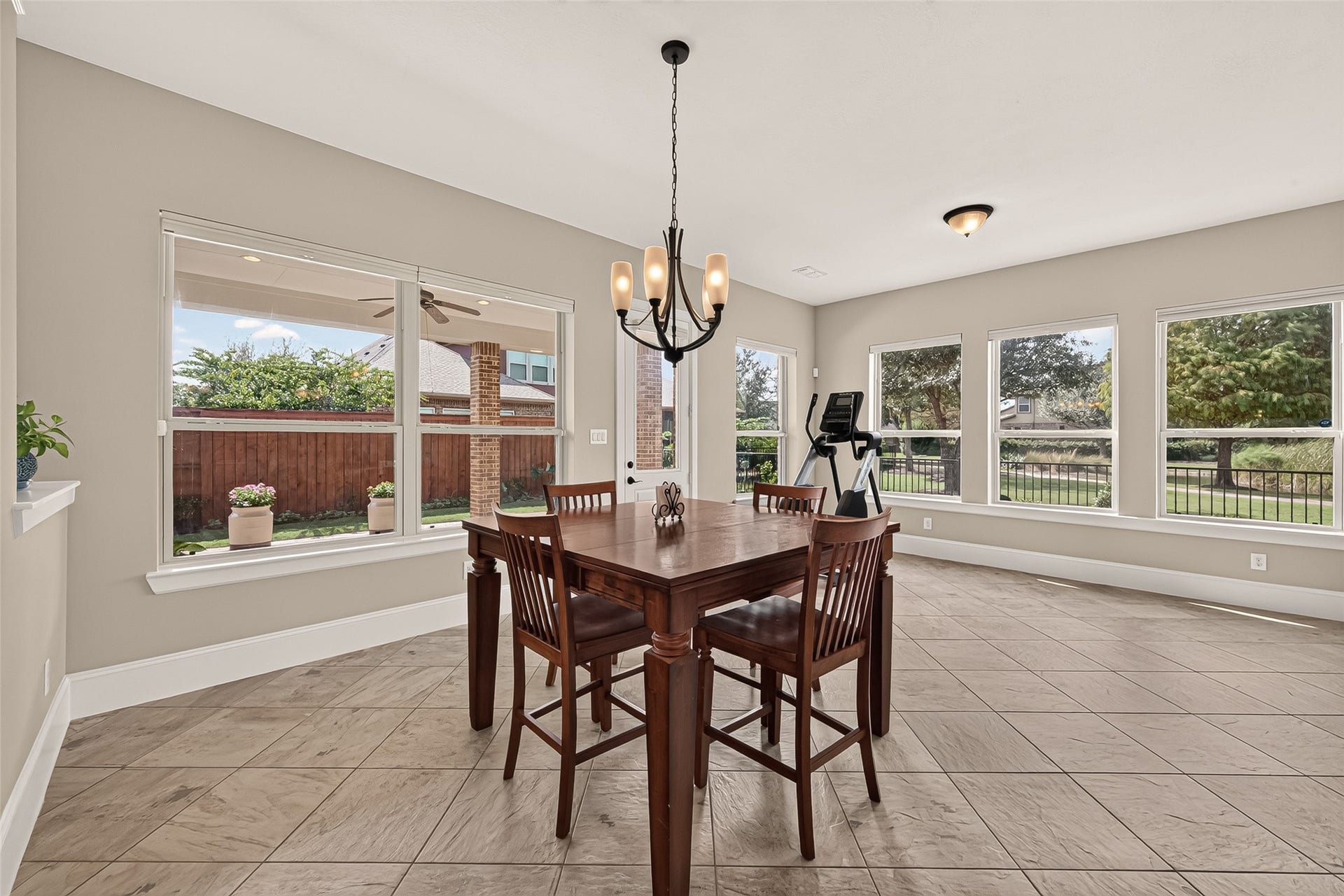 17811 Riata Prairie Lane, Cypress, TX 77433 Breakfast Area looking out onto Lake