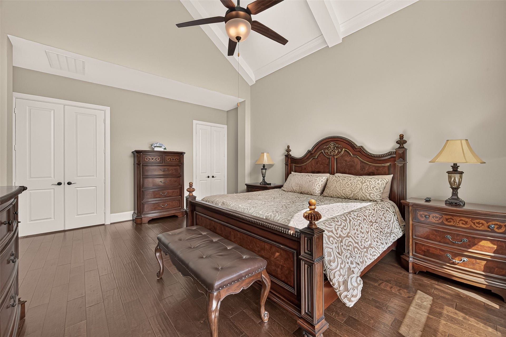 17811 Riata Prairie Lane, Cypress, TX 77433 Primary Bedroom with oversized, vaulted ceilings